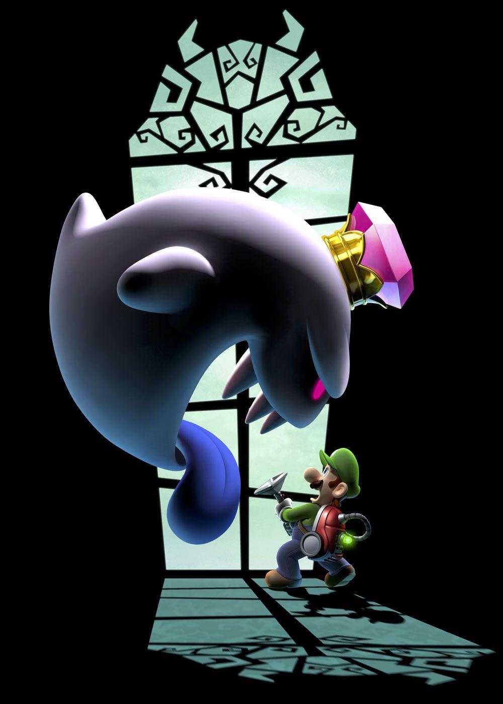 Luigi & King Boo from Luigi's Mansion: Dark Moon. Luigi's