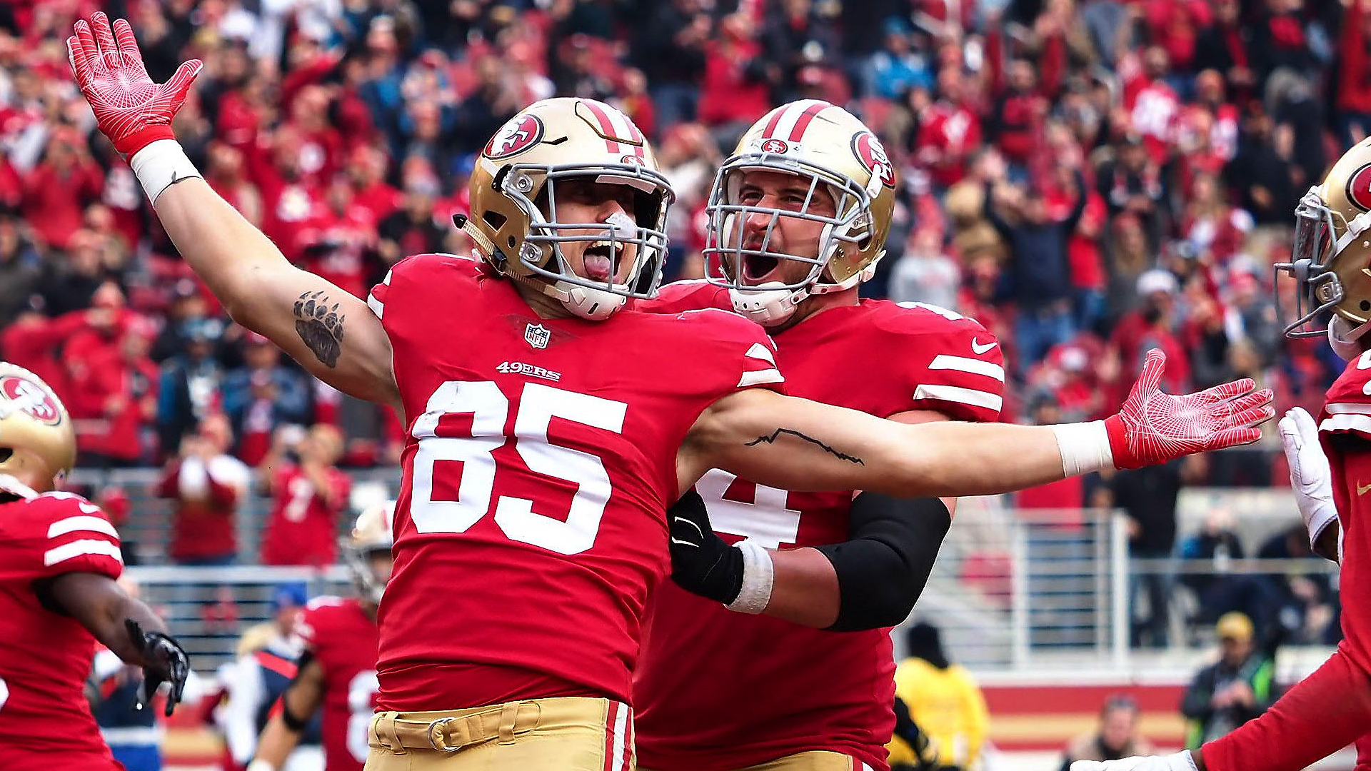 49ers' George Kittle and Joe Staley recognized on PFF's top