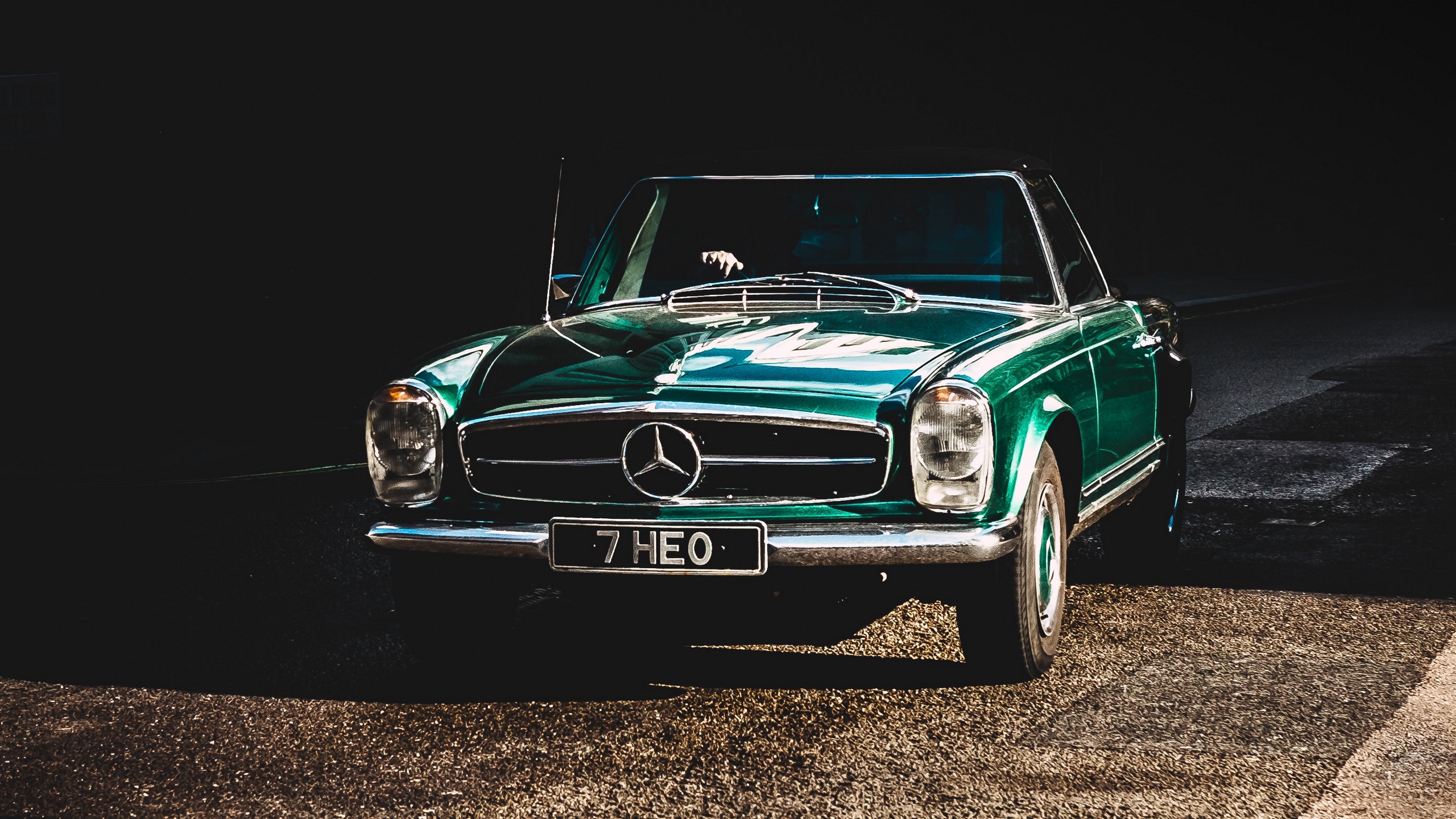 Wallpaper of Auto, Retro, Front view, Mercedes background