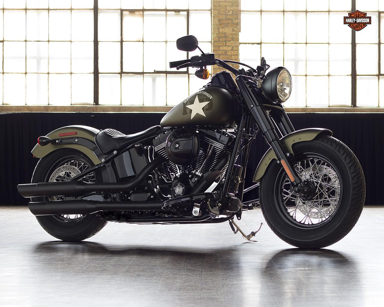 Harley Davidson Softail Slim S Shows Authentic Retro