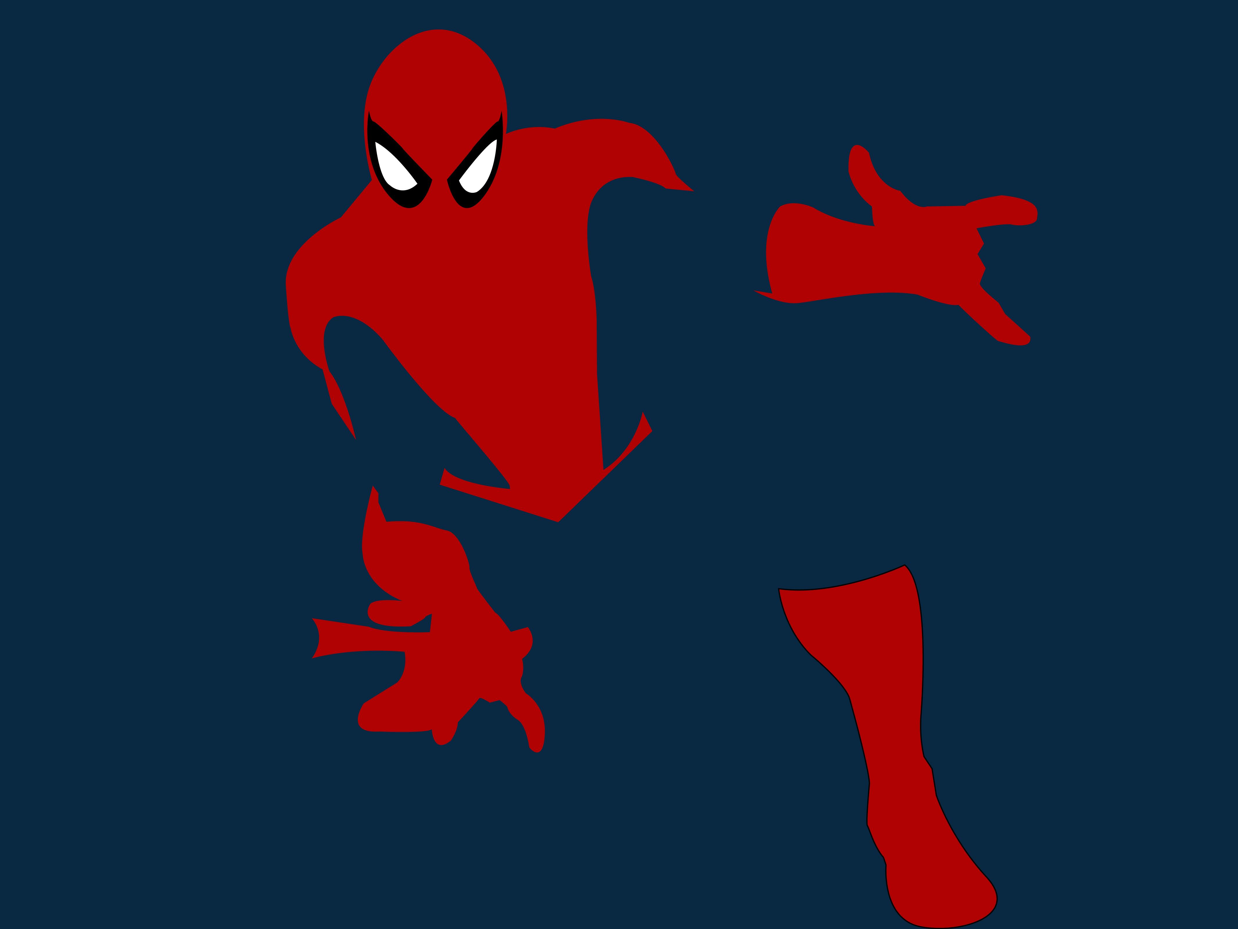 Spiderman Minimal, HD Superheroes, 4k Wallpaper, Image