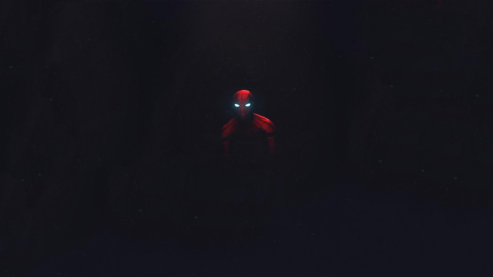Download Spider Man, Dark And Minimalist, Art Wallpaper