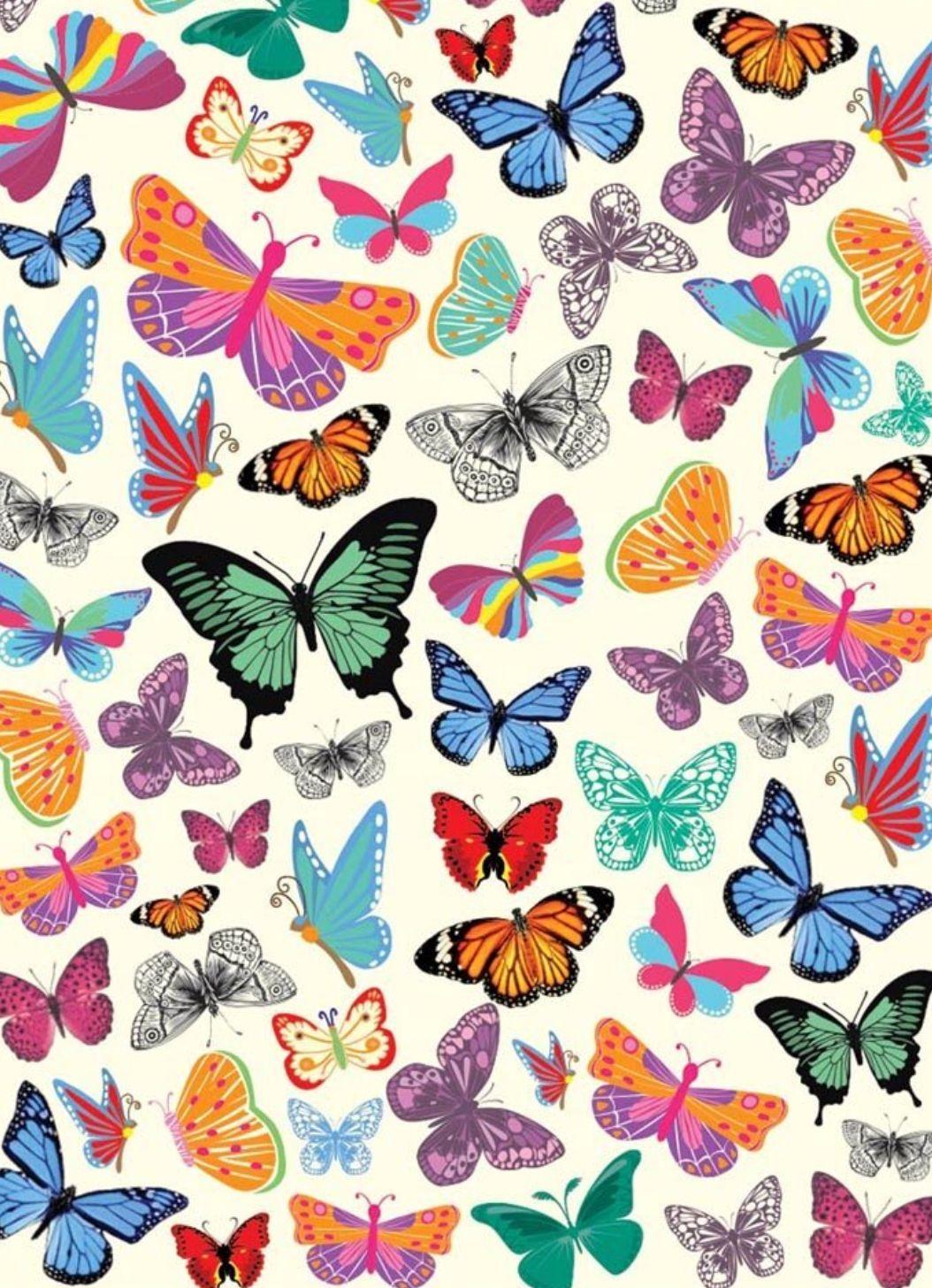 Butterfly Pattern. Picture collage wall, Art wallpaper, Butterfly wallpaper