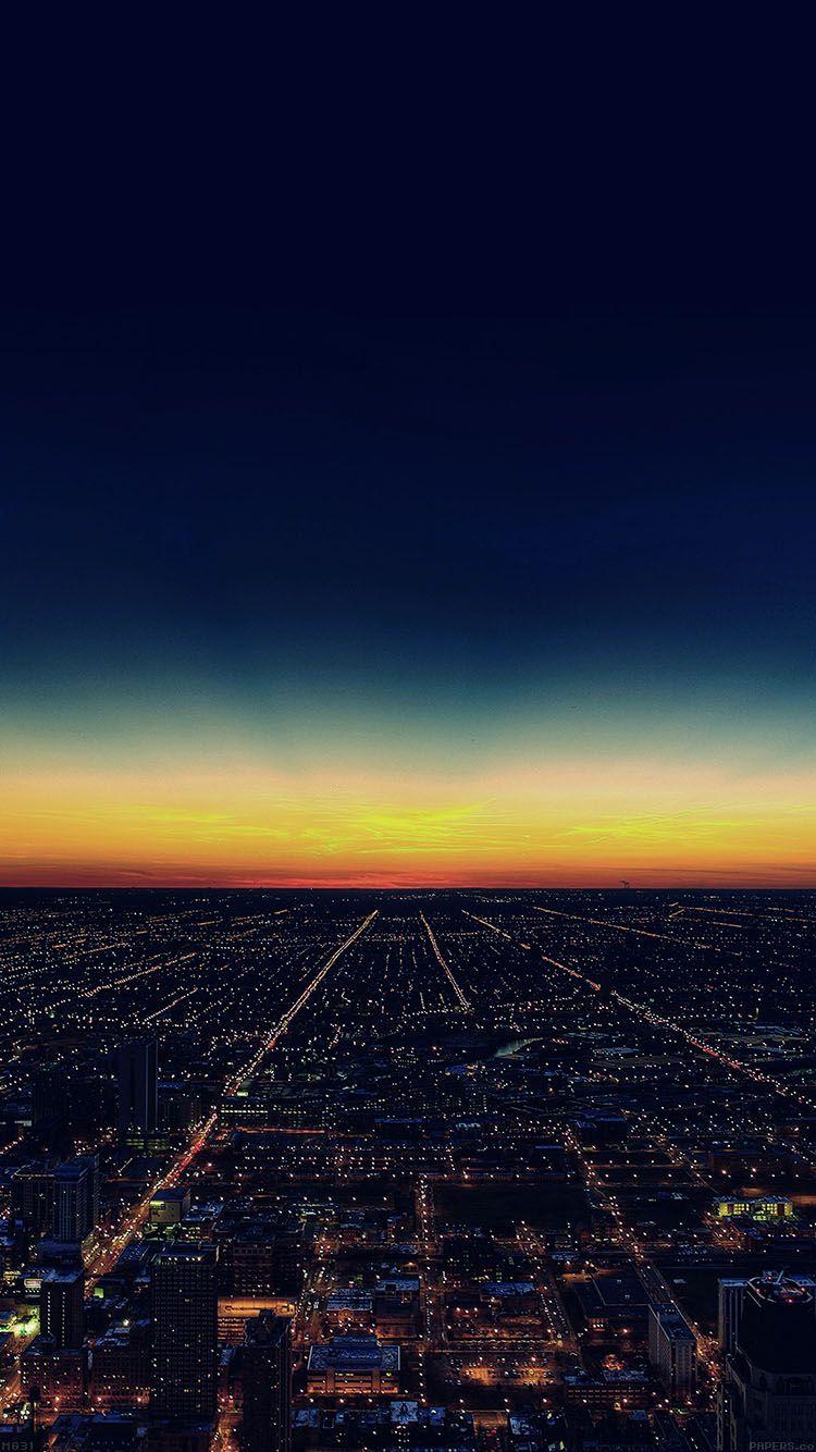 City Sunset iPhone Wallpaper