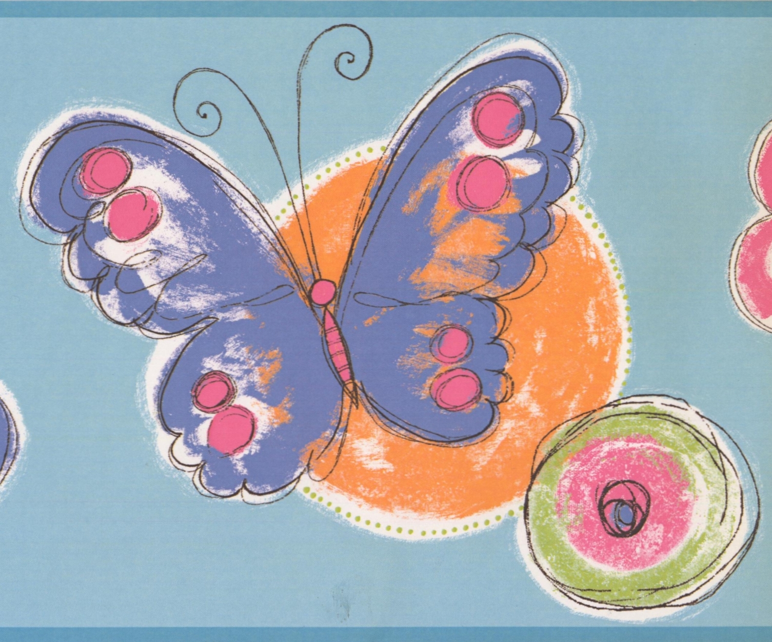 Butterfly Wallpaper Border