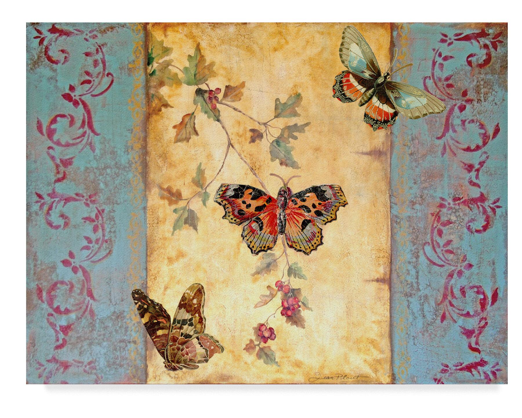 'New Beginnings Butterfly' Graphic Art Print on Wrapped Canvas