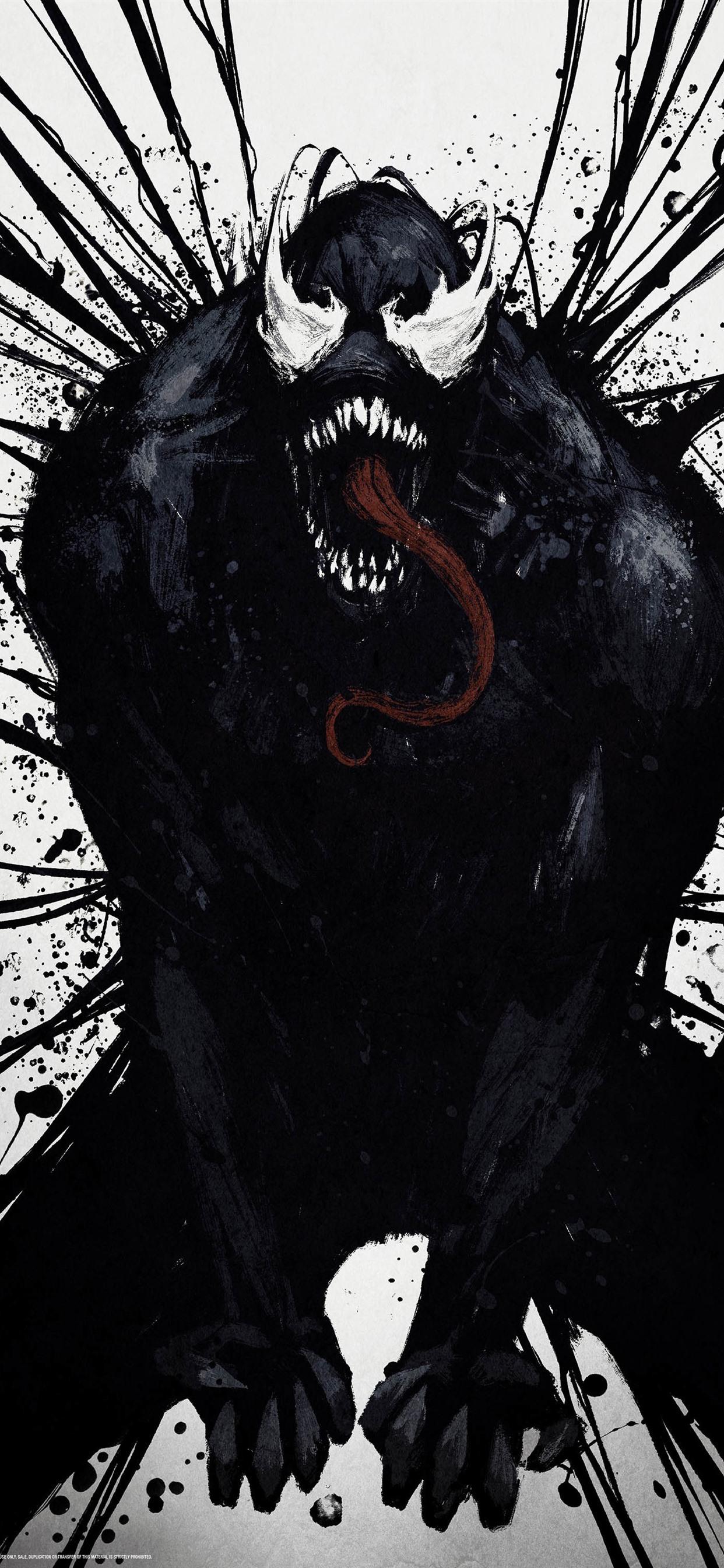 Venom, art picture, horror 1242x2688 iPhone XS Max wallpaper