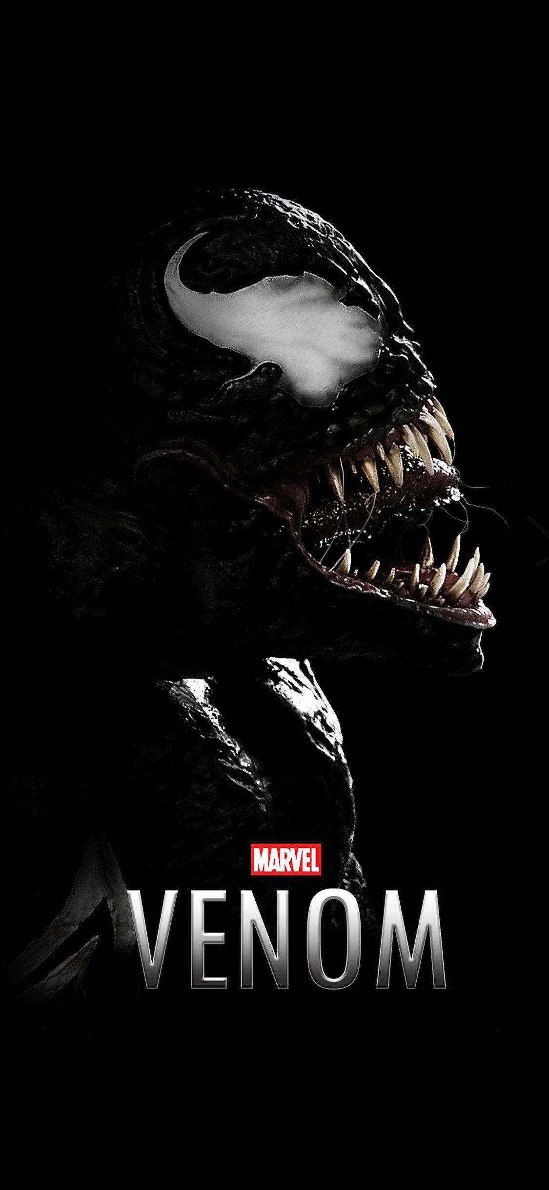 Venom Dark Marvel Hero Dark Logo Art