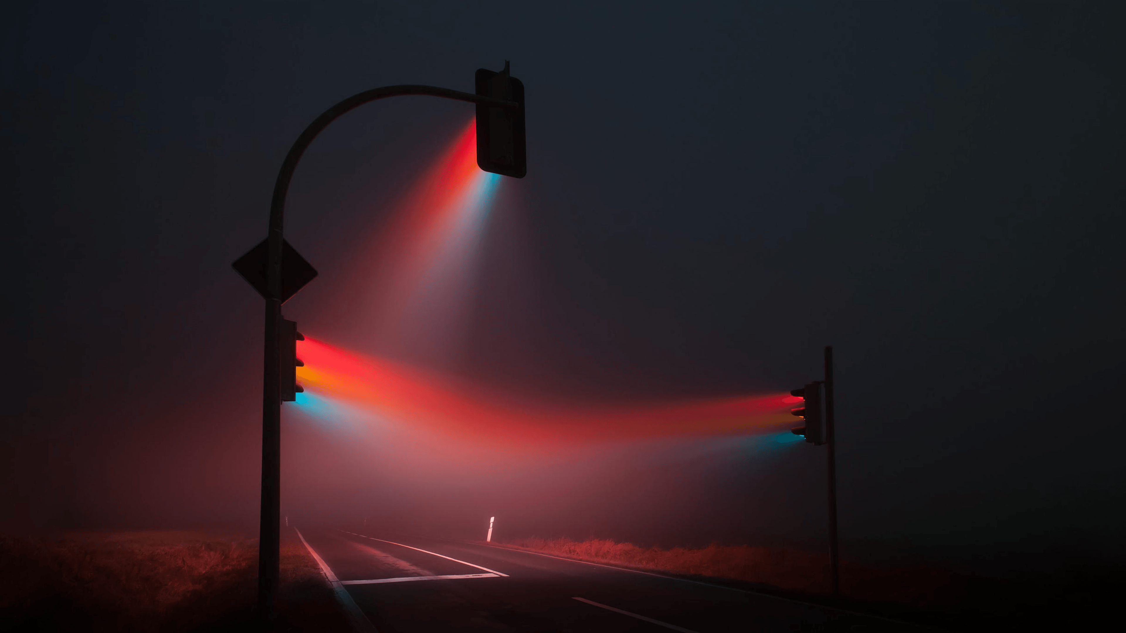 Long exposure street lights [3840x2160]