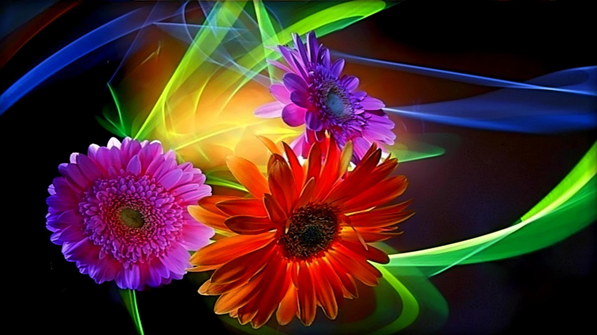 Cool abstract flower wallpapers HD