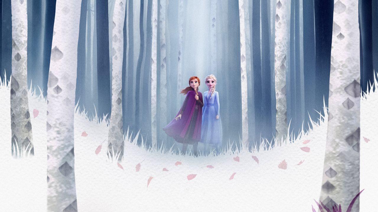 Wallpaper Frozen Queen Elsa, Anna, Walt Disney Animation