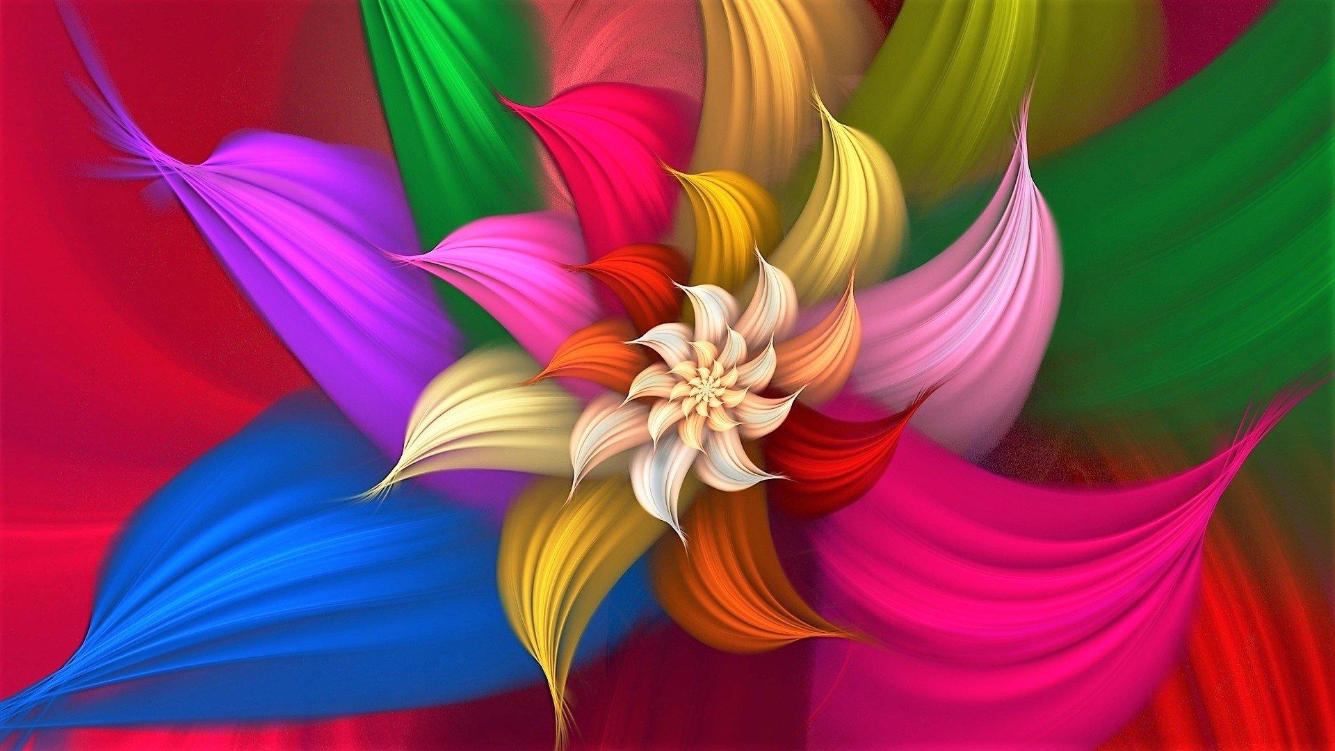 Colorful Abstract Flower HD Wallpapers