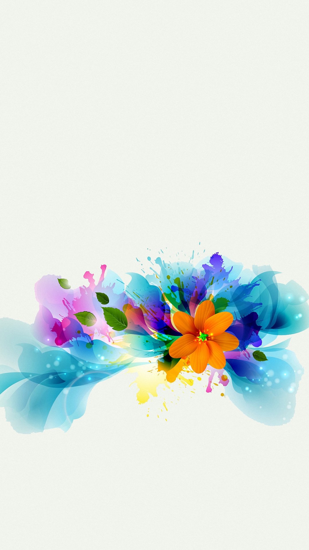 Colorful Flowers Abstract iPhone 6s Wallpapers HD