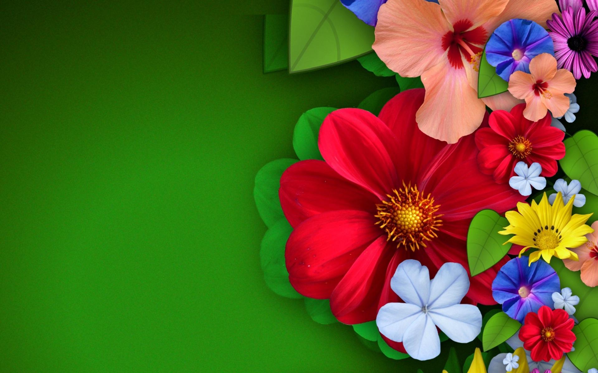 Colorful Abstract Flowers HD Wallpapers