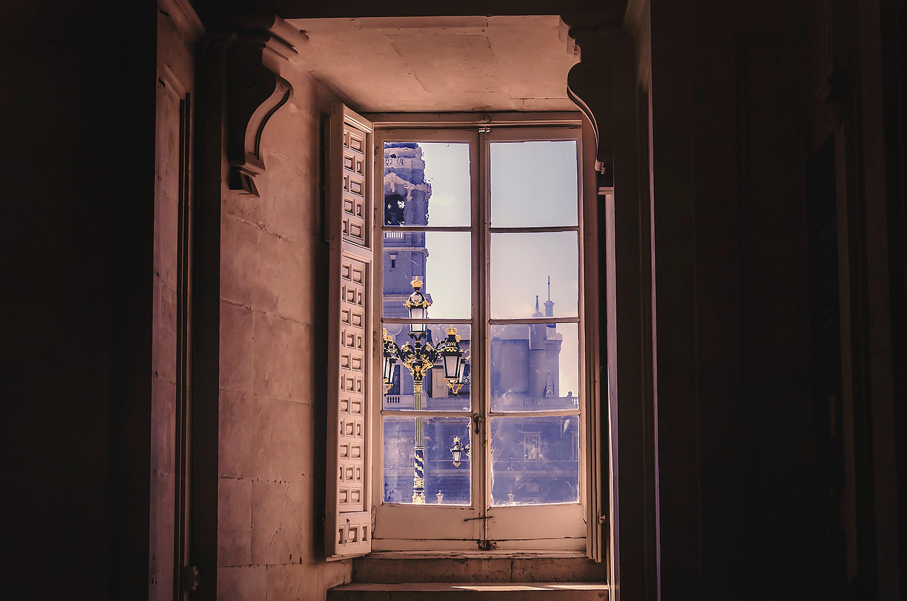 old building desktop background