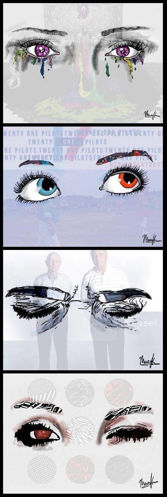 Twenty One Pilots Glowing Eyes Wallpapers Wallpaper Cave