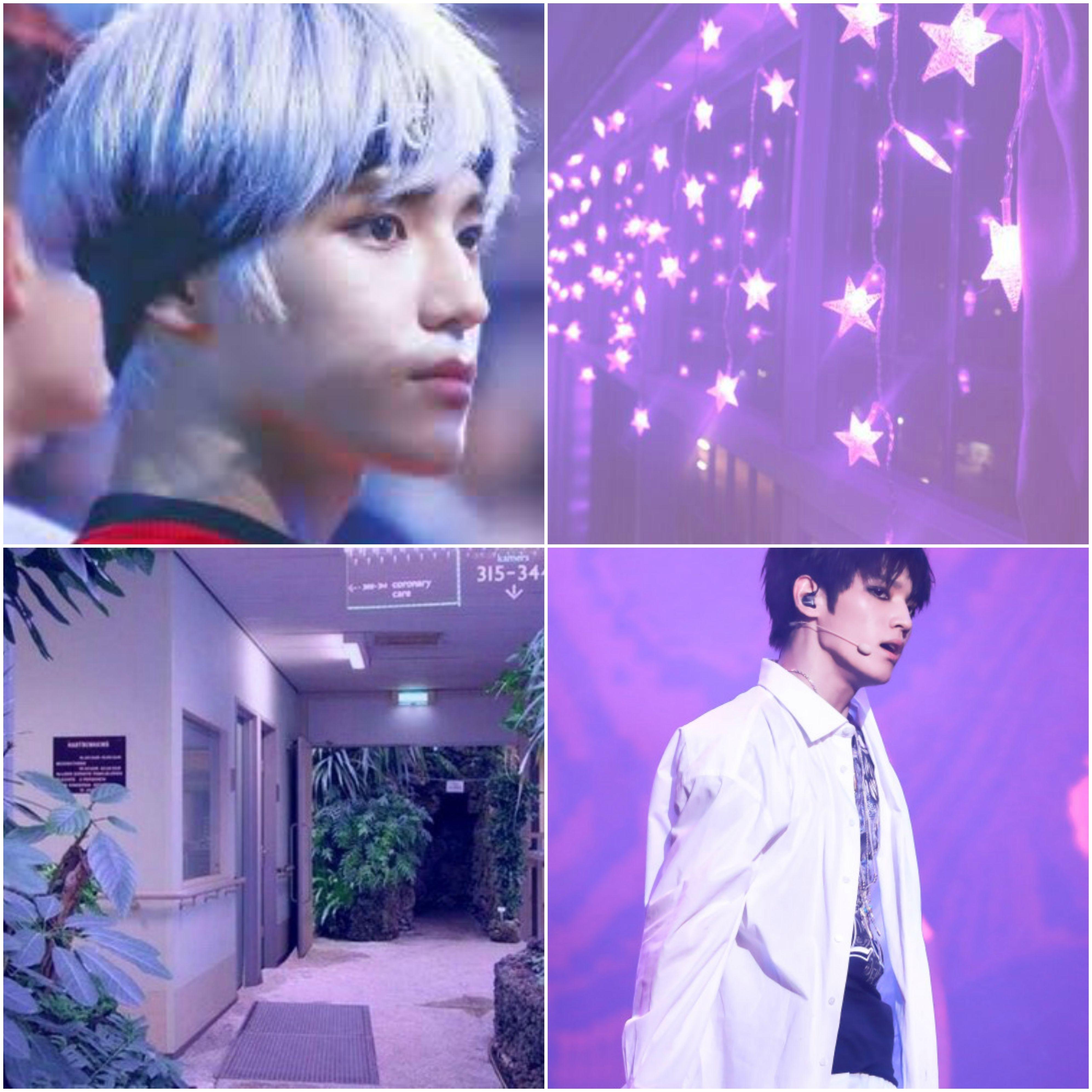 Purple Taeyong. Purple aesthetic, Aesthetic wallpaper