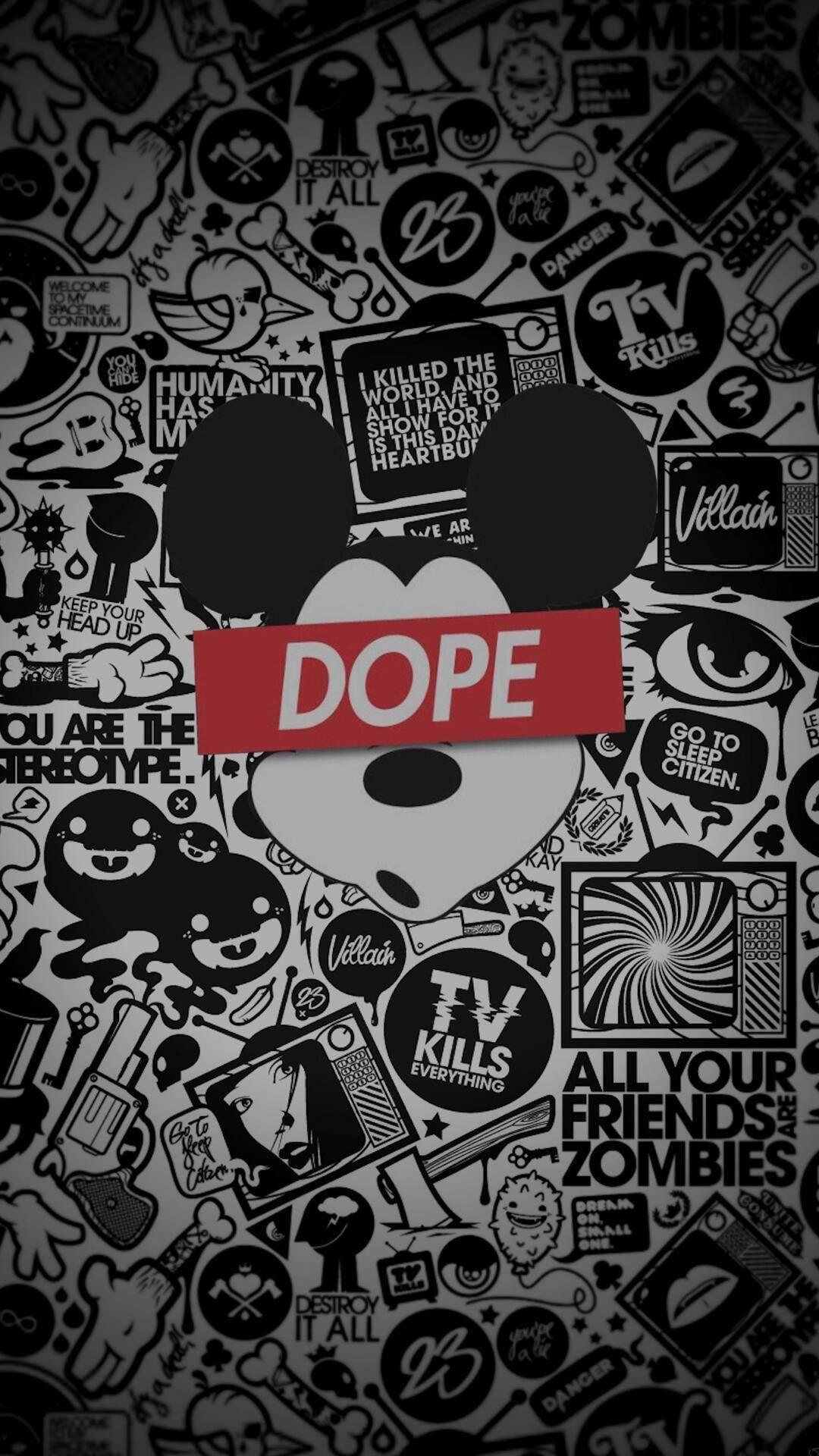 Mickey Mouse Dope iPhone Wallpaper Free Mickey Mouse Dope