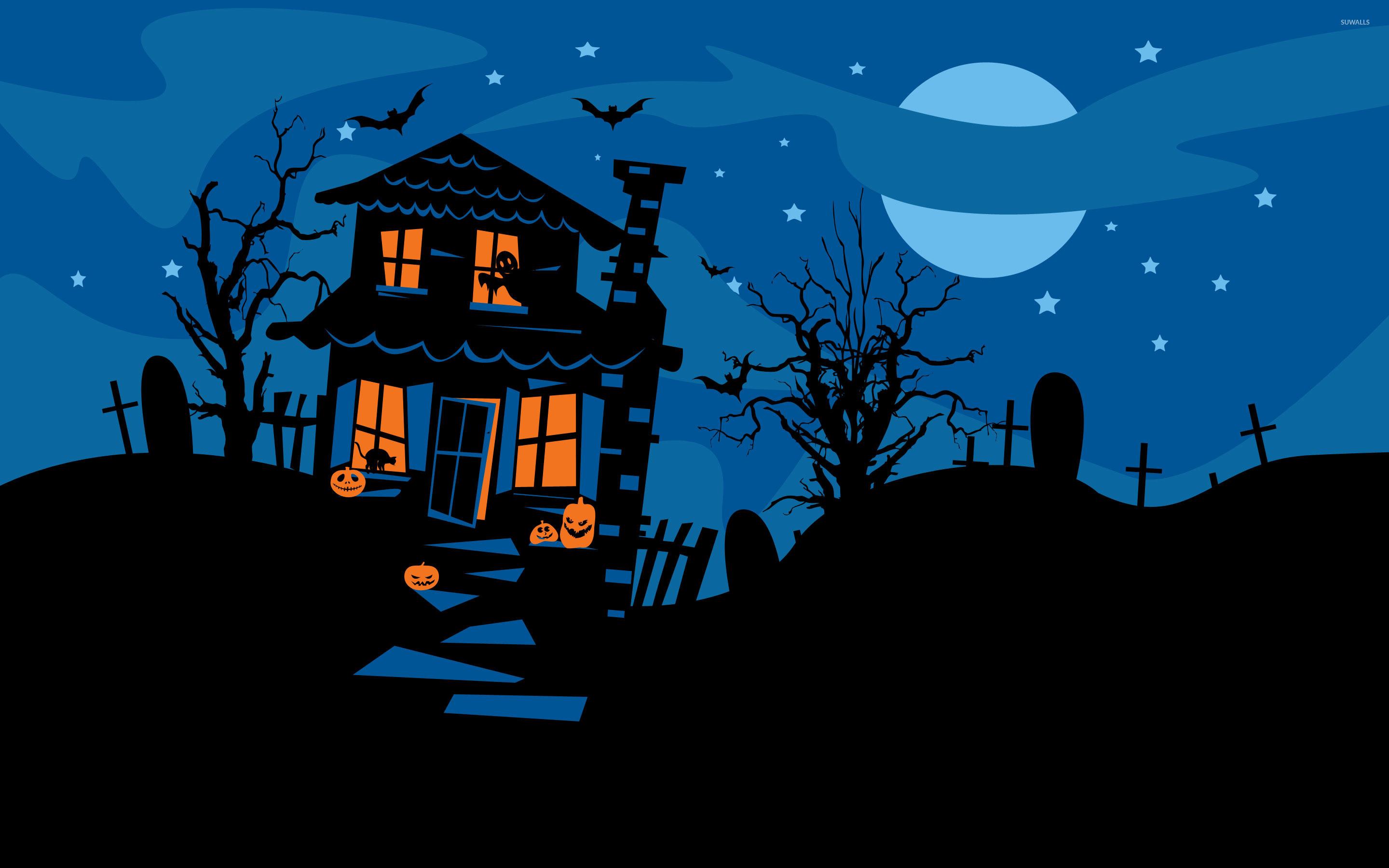 Halloween Haunted House Wallpaper. Halloween Haunted