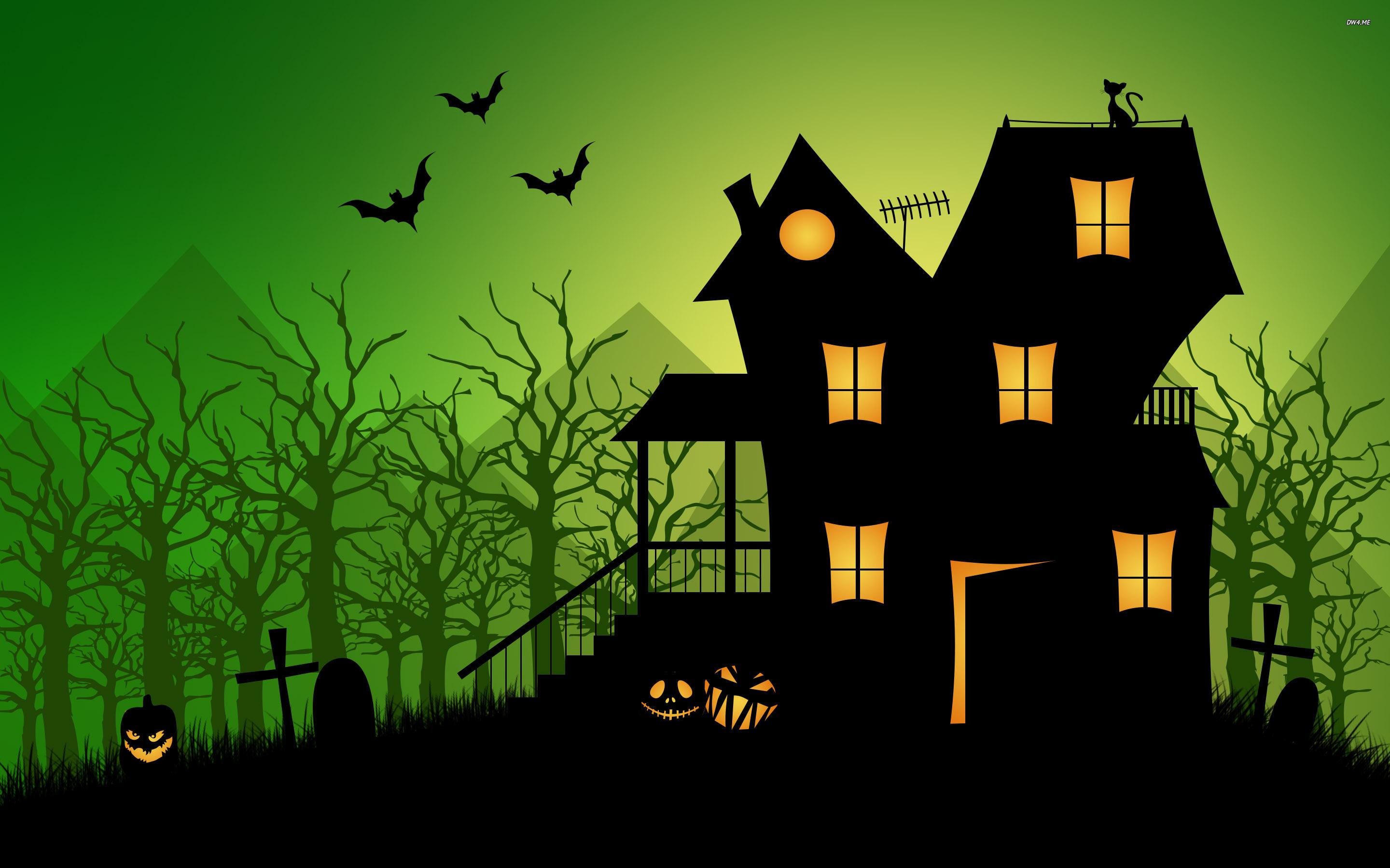 Haunted House Halloween Image.