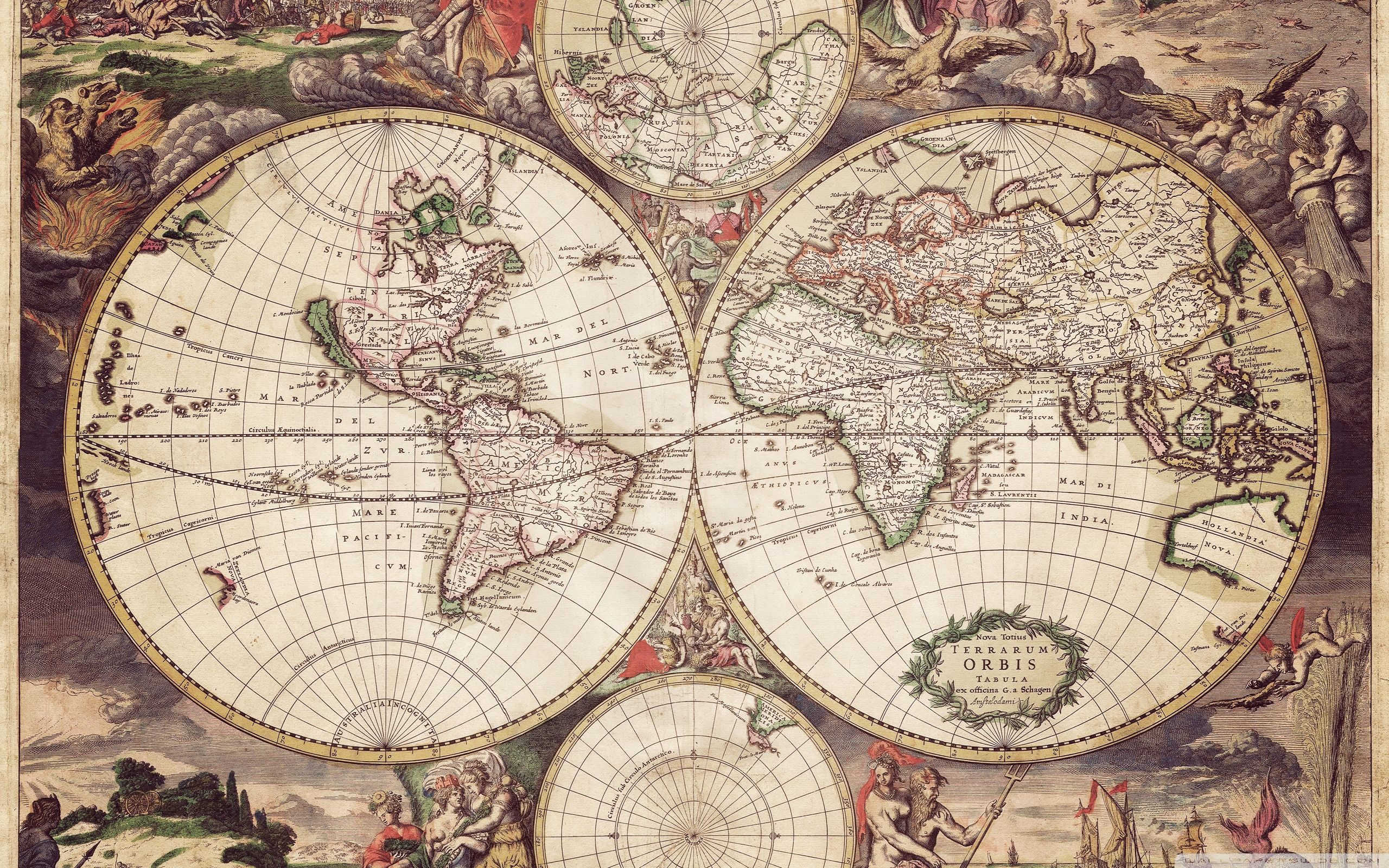 Ancient Map Wallpaper