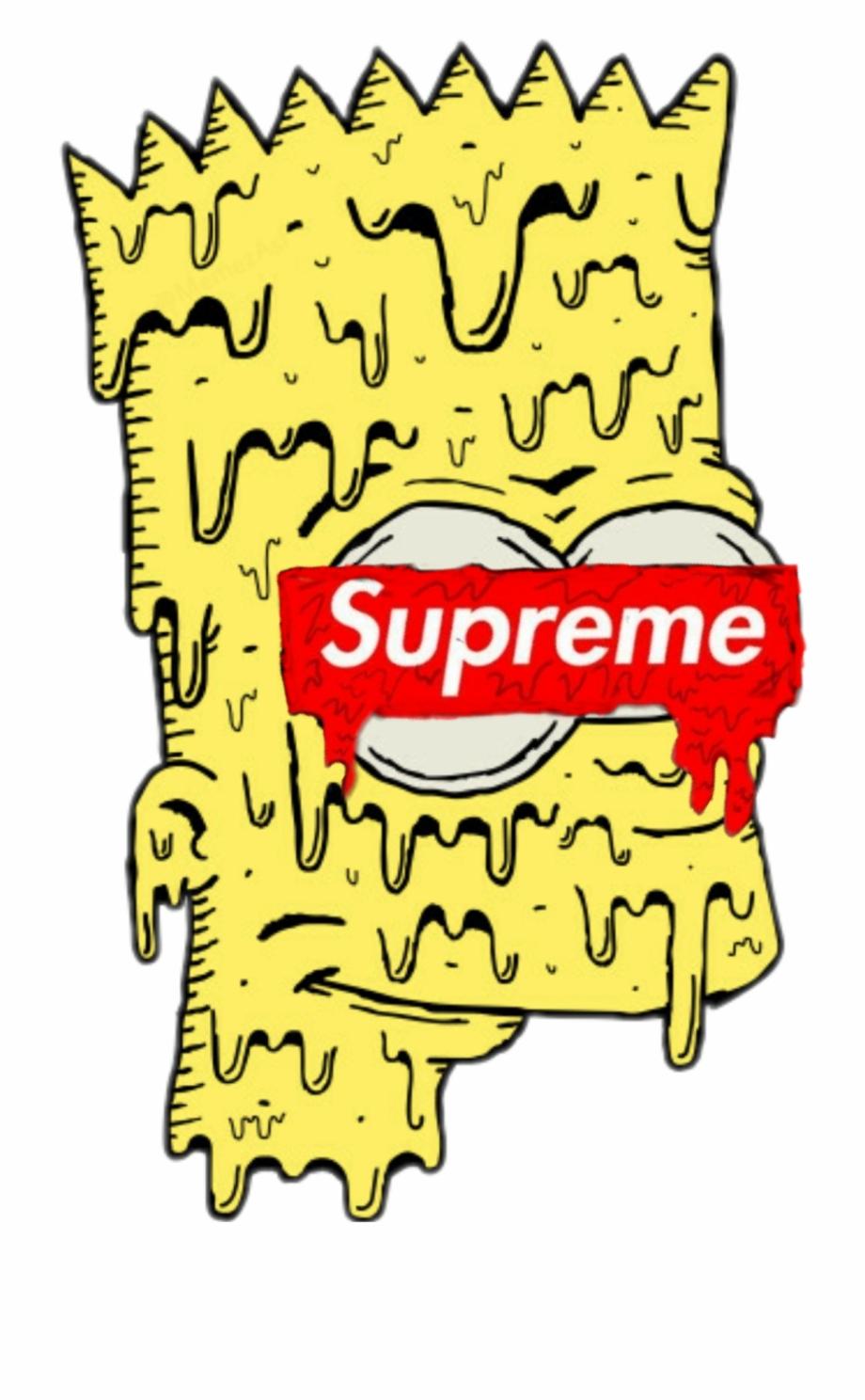 Free: Bart Simpson Homer Simpson Supreme Graphic Designer - Bart Simpson  Wallpaper Supreme 