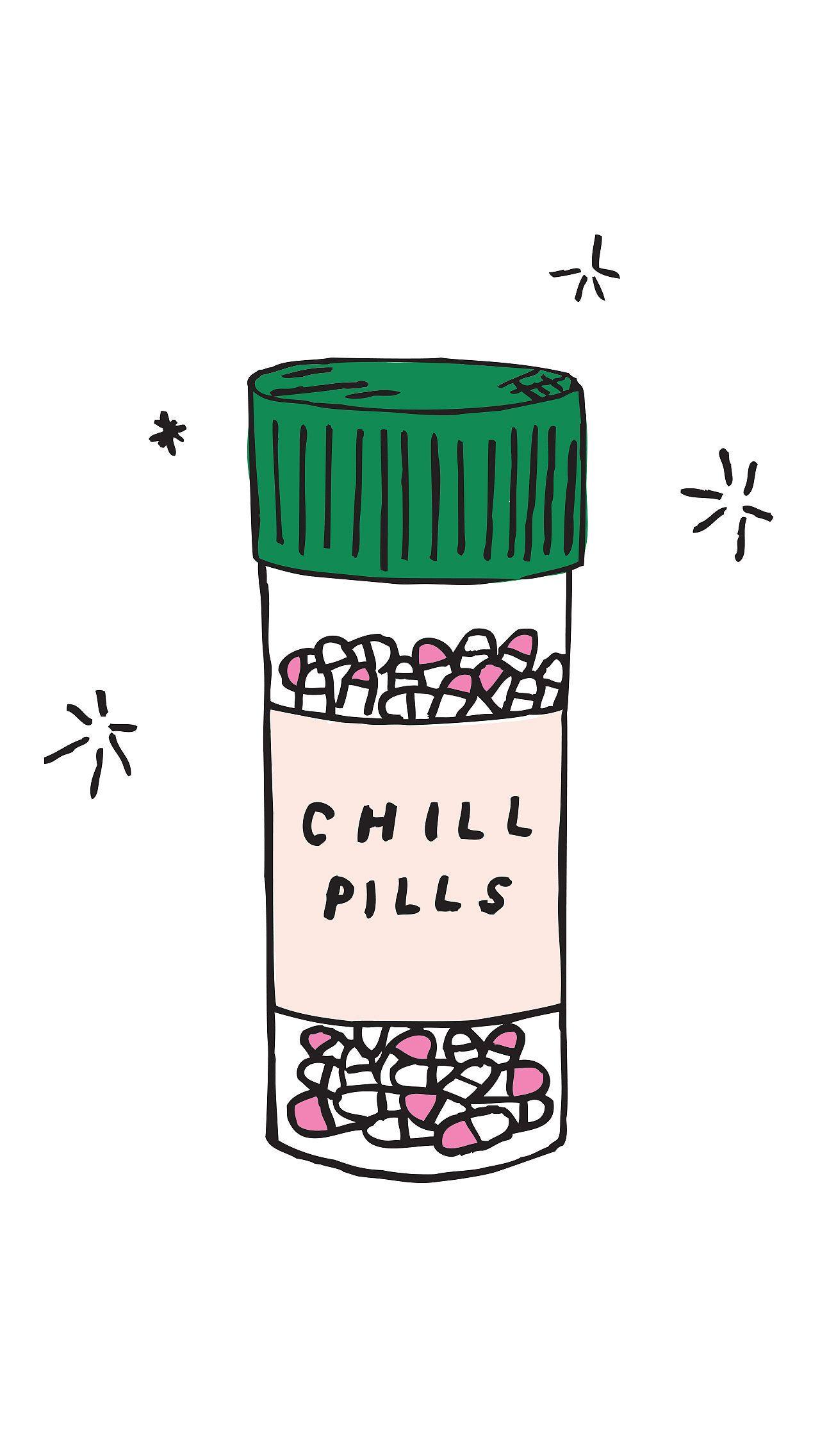 Chill Pills. ILLUSTRATIONS. Cute iphone 6 wallpaper, Best. Pills Wallpaper