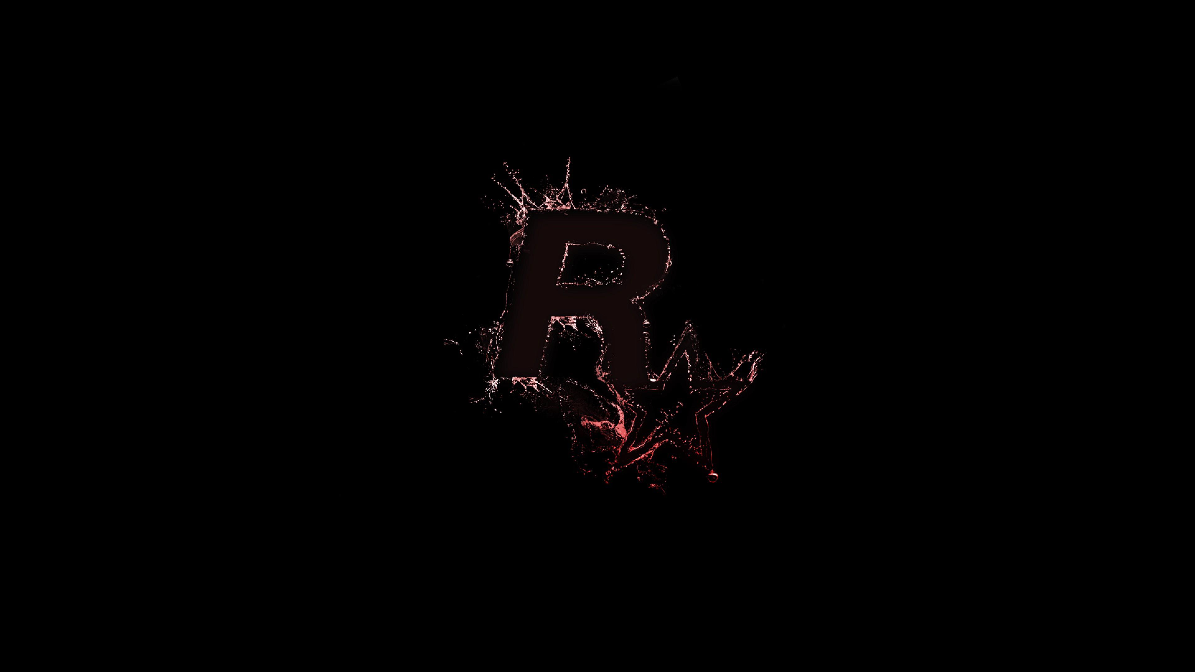 Retro Rockstar Games Logo for Desktop and Mobiles 4K Ultra