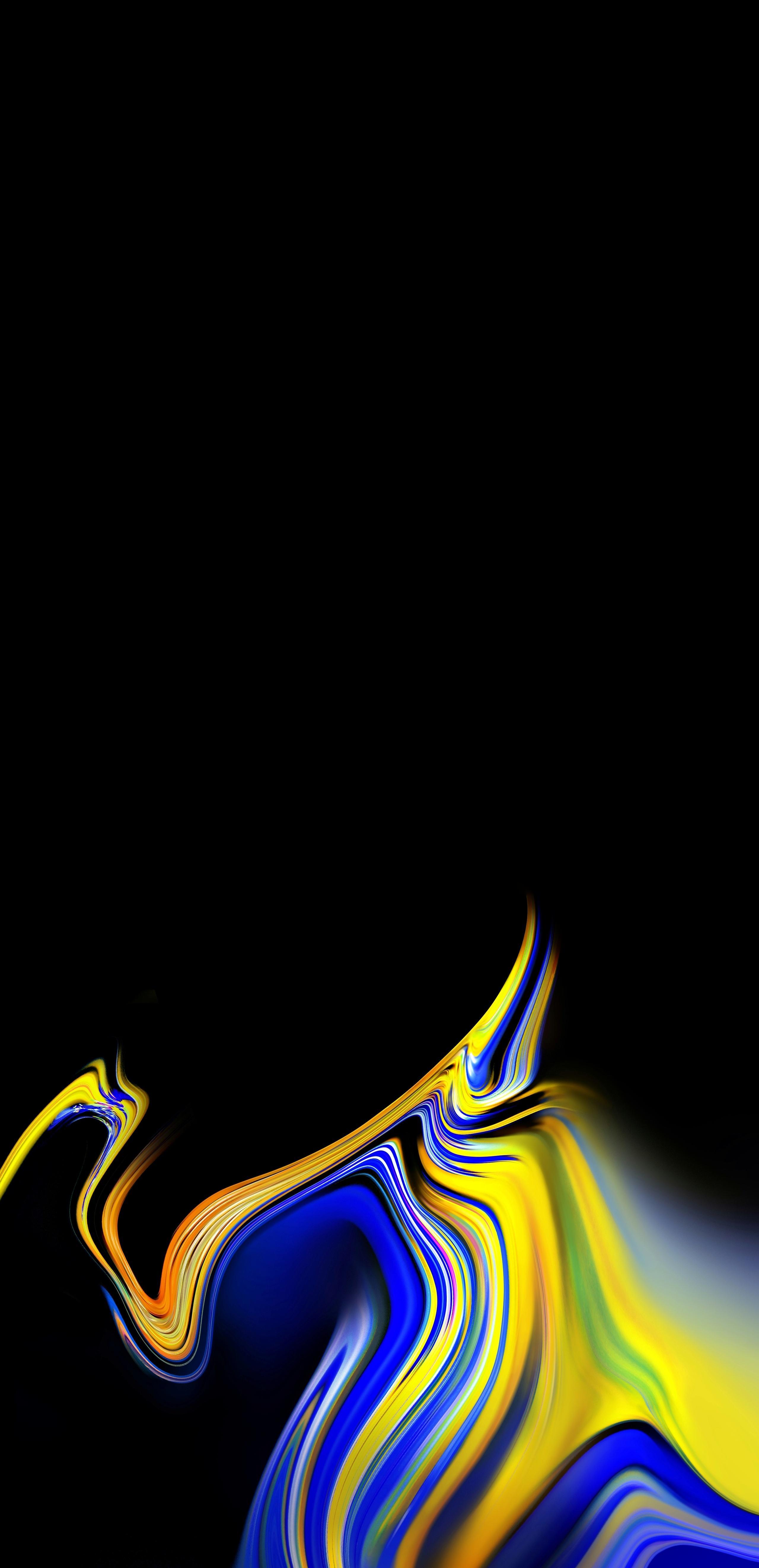 AMOLED BLACK Expended Samsung Note 9 Stock Wallpaper