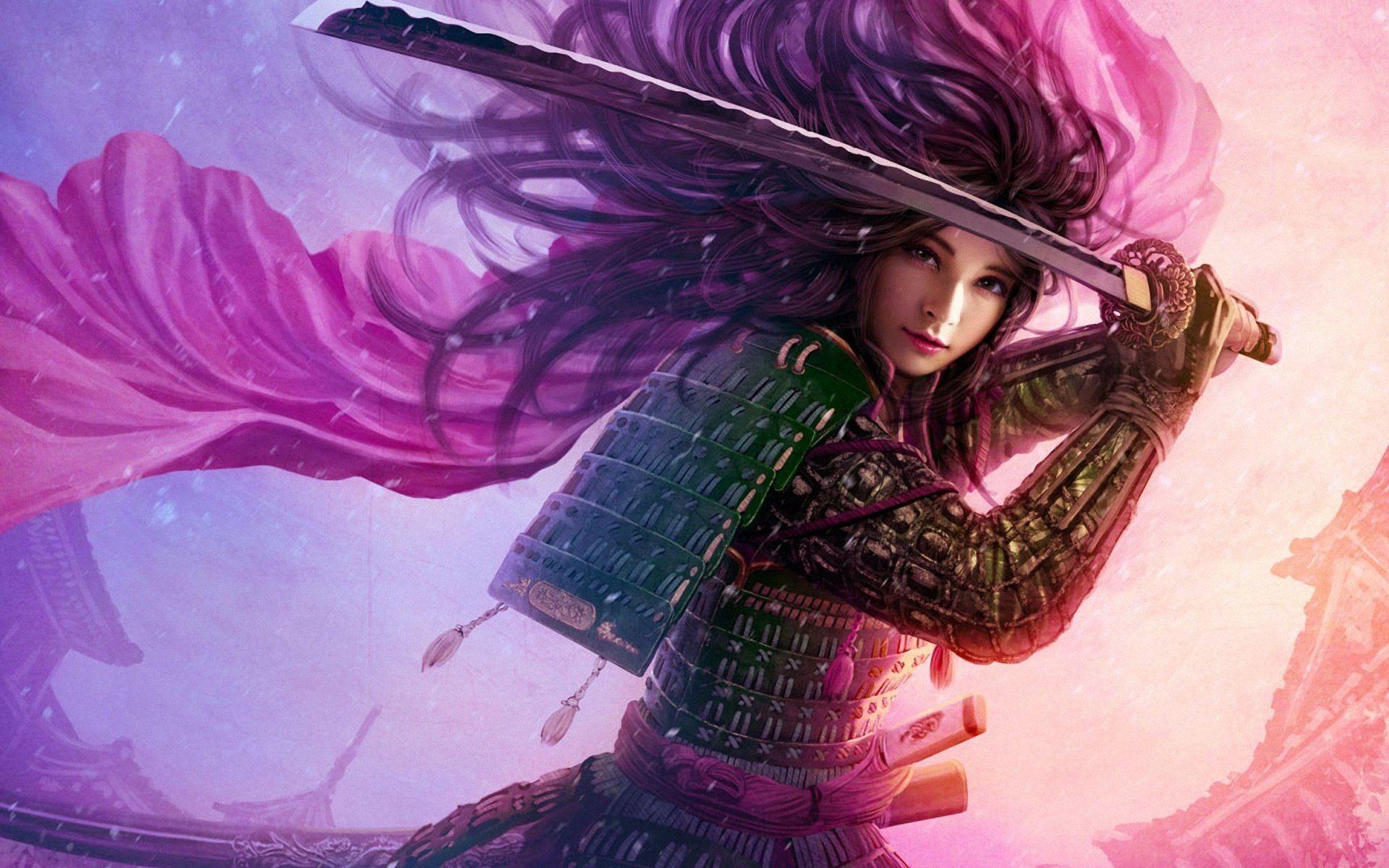 Female Samurai Wallpaper