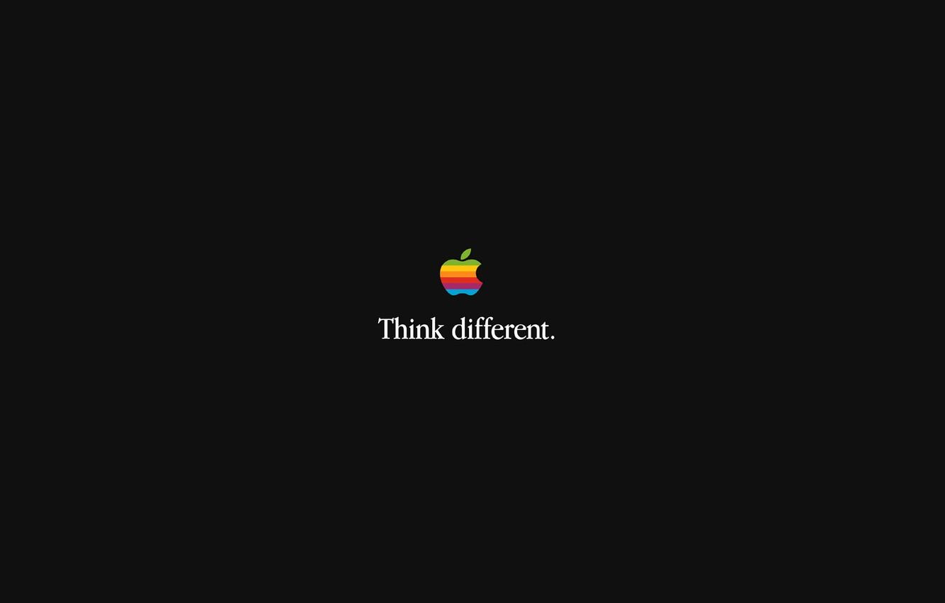 Wallpaper apple, Apple, minimalism, logo, minimalism, think