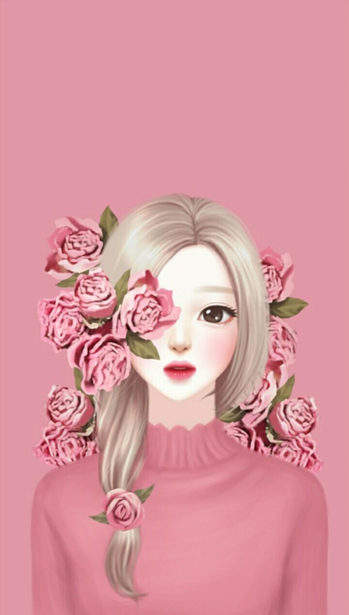 Pink Flower Girl Wallpapers - Wallpaper Cave