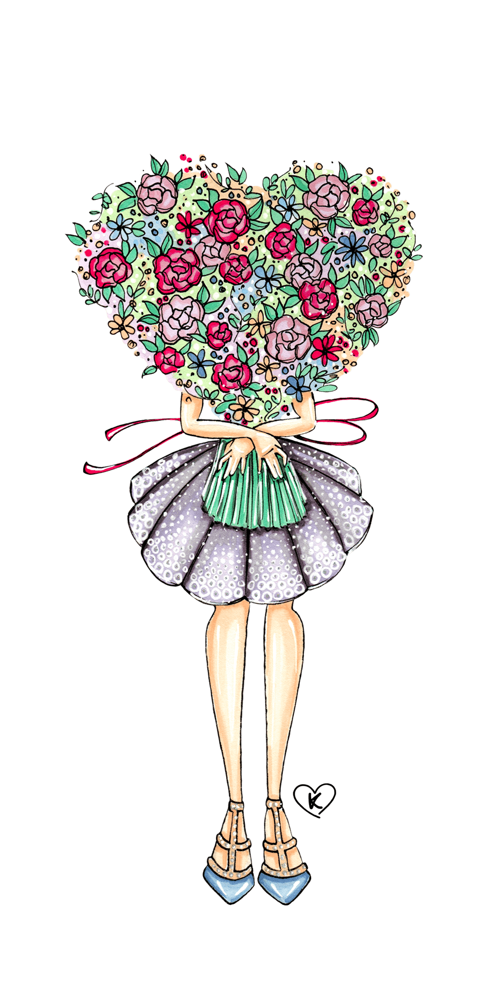 Flower #Girl. #Casetify #iPhone #Art #Design #Illustration