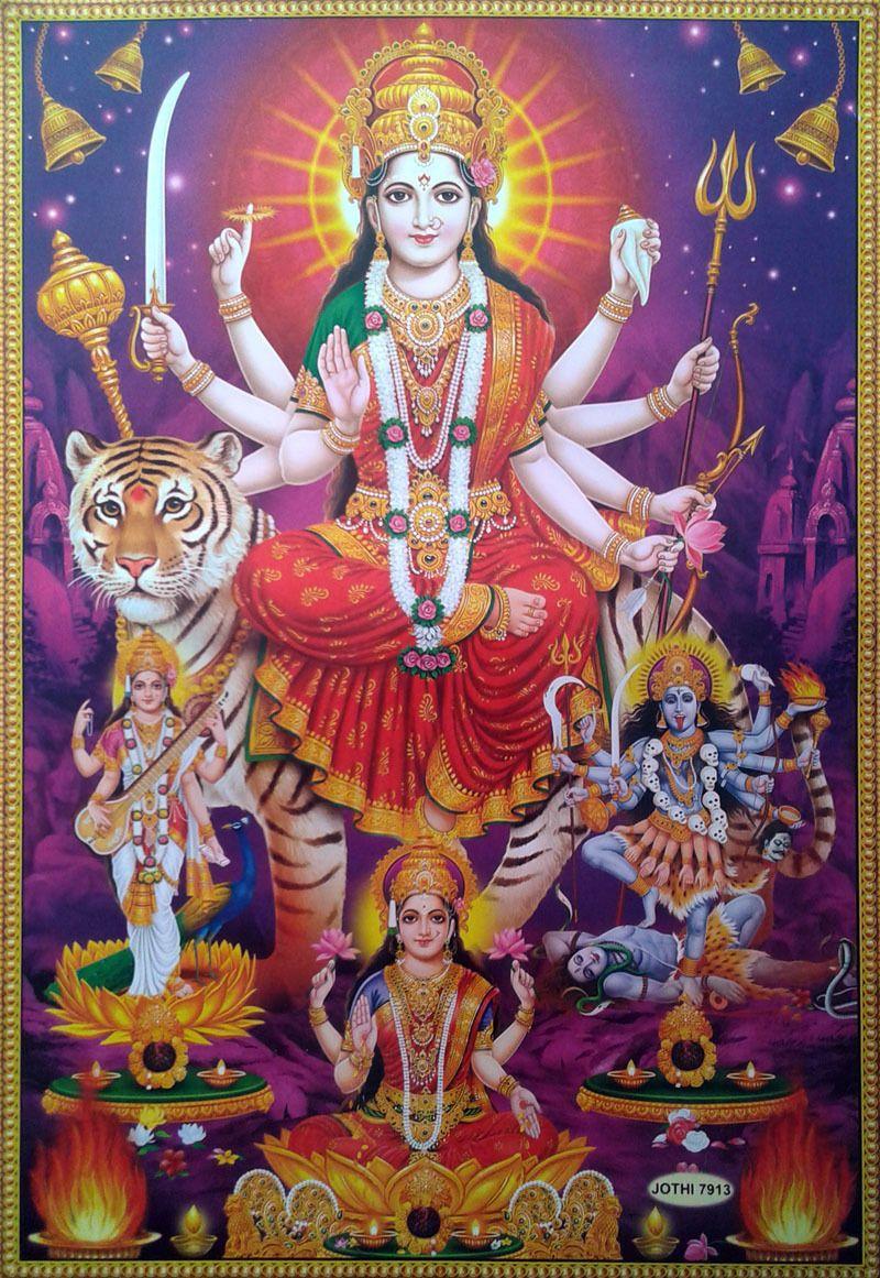 Durga Maa, Kali Saraswati Lakshmi de grande
