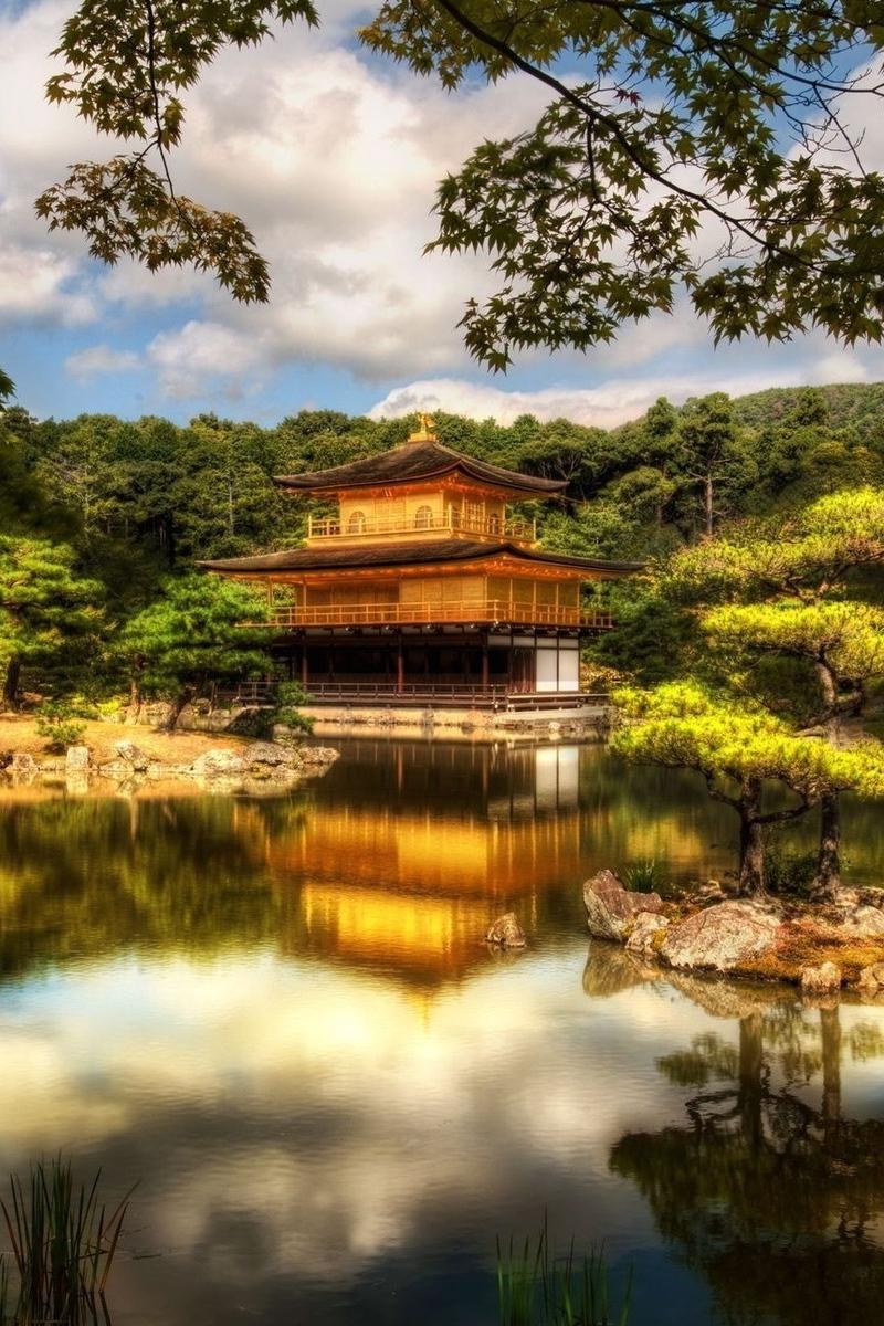 Download wallpaper 800x1200 ryoanji zen garden, japan