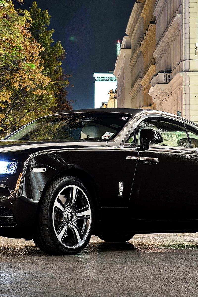 Download Wallpaper 800x1200 Rolls Royce Wraith, Rolls Royce