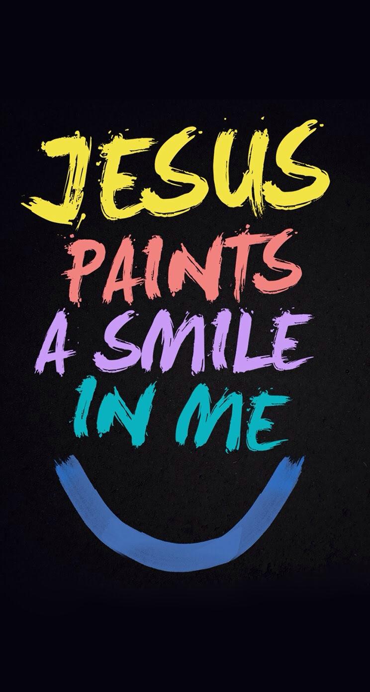 Jesus Paint A Smile In Me Wallpaper to your