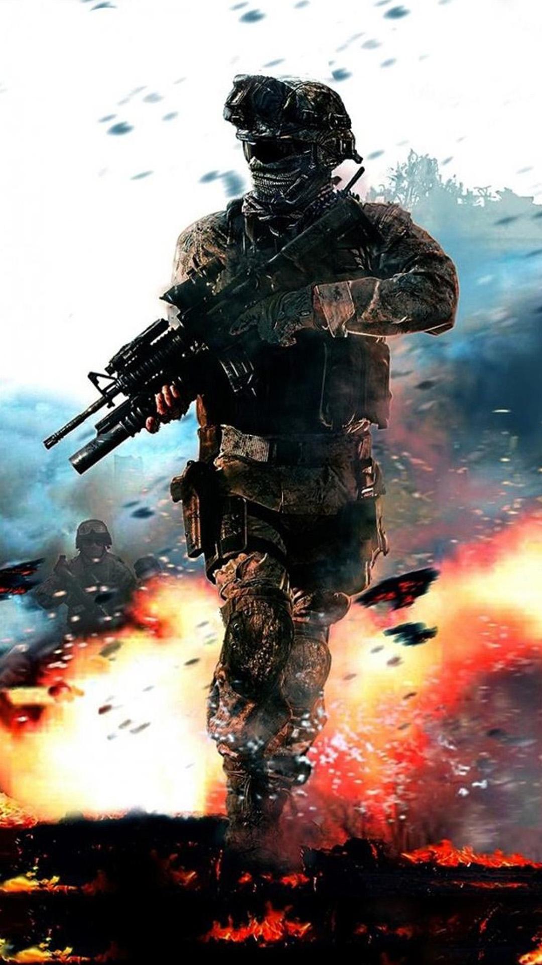 Call of Duty Fire Blur Android wallpaper HD wallpaper