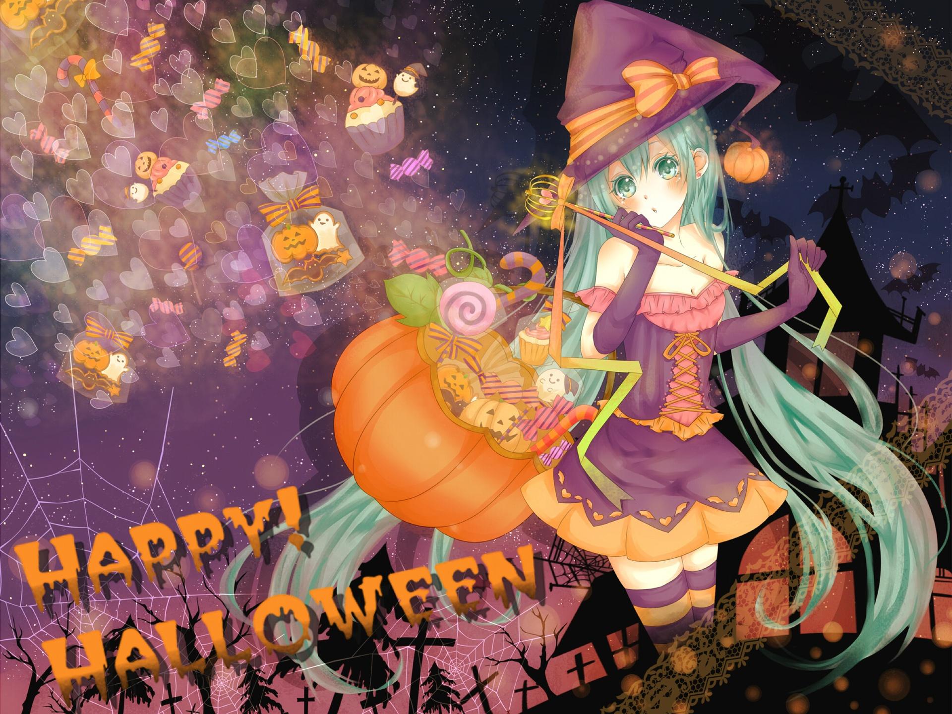 Wallpaper Halloween anime girl 1920x1440 HD Picture, Image