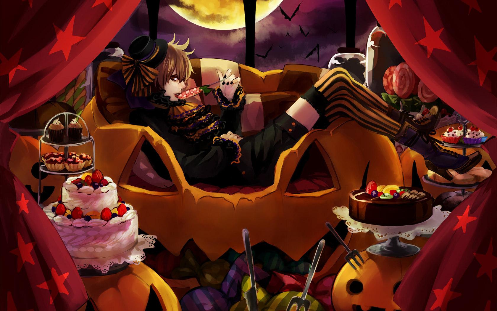 Anime Halloween Night Image Wallpaper