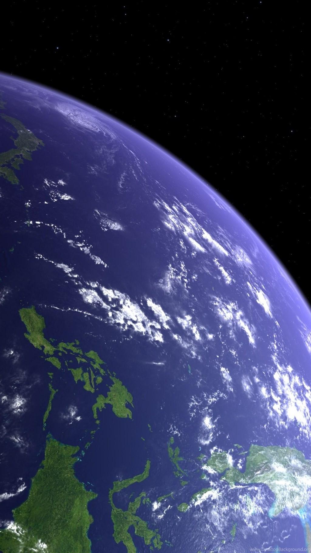 Planet Earth Orbital View iPhone 6 Plus HD Wallpaper / IPod