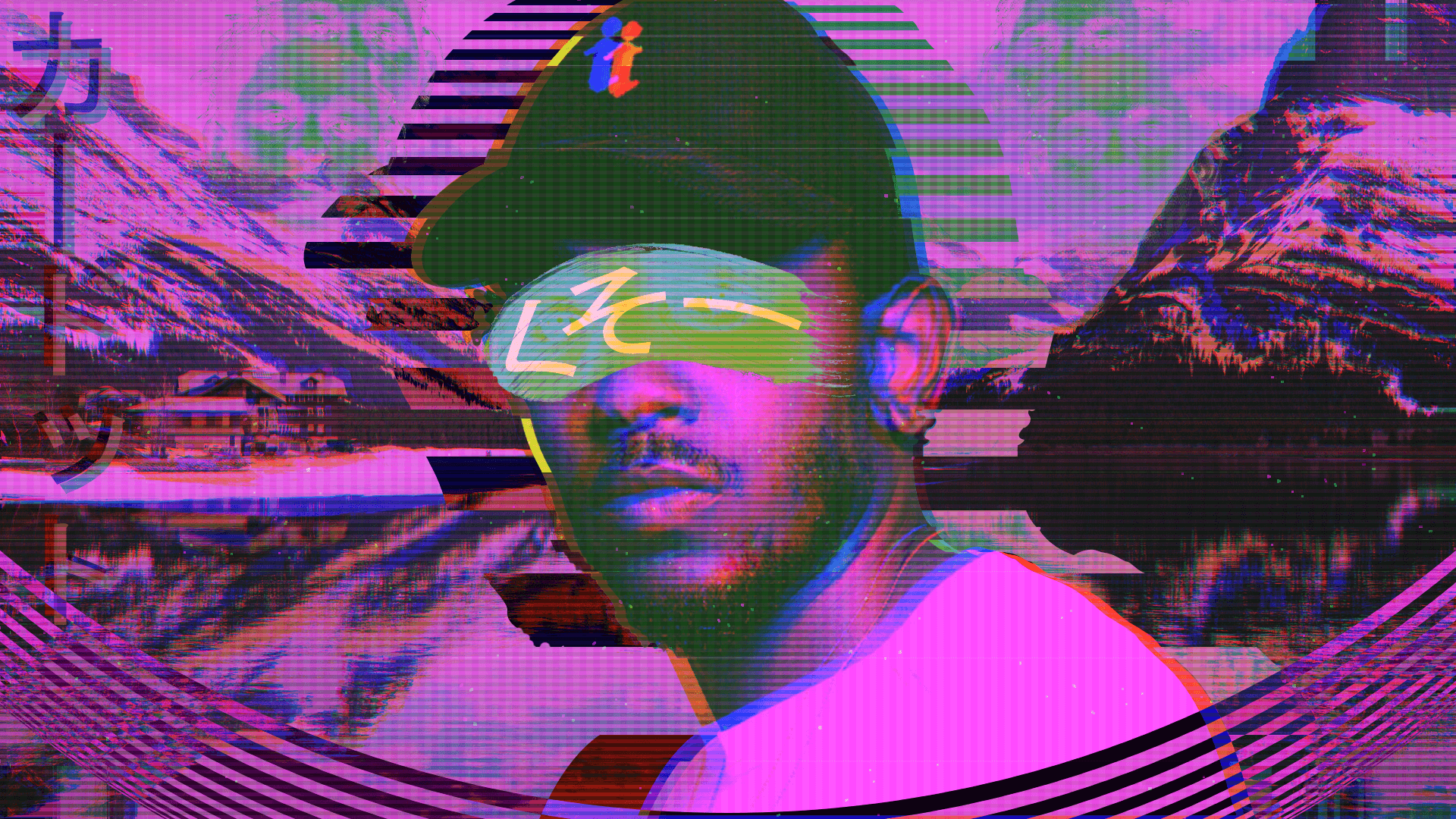 Kendrick Lamar Vaporwave Ish Wallpaper [1980x1080] [OC