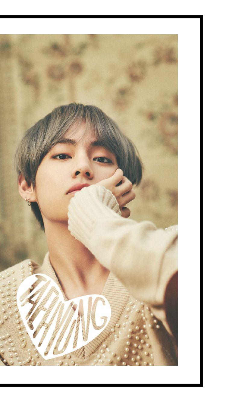 BTS Taehyung wallpaper lockscreen Tae V heart. KPop