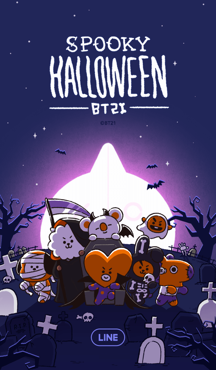 Android Bt21 Halloween Wallpapers Wallpaper Cave