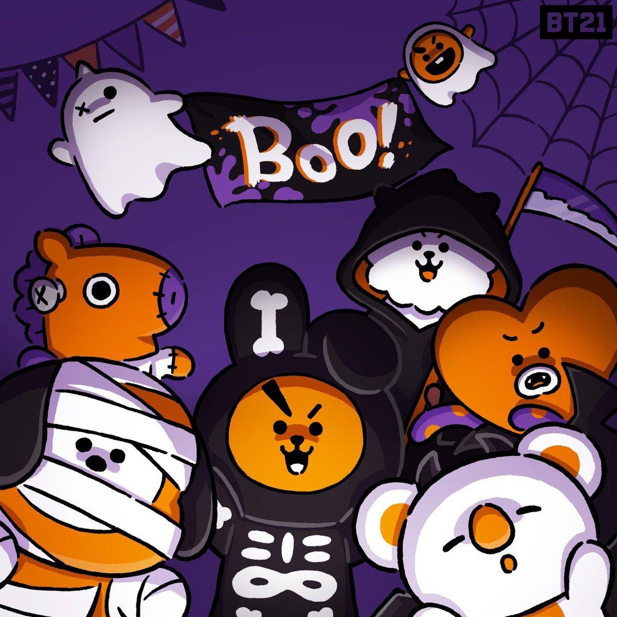 Android BT21 Halloween  Wallpapers Wallpaper Cave