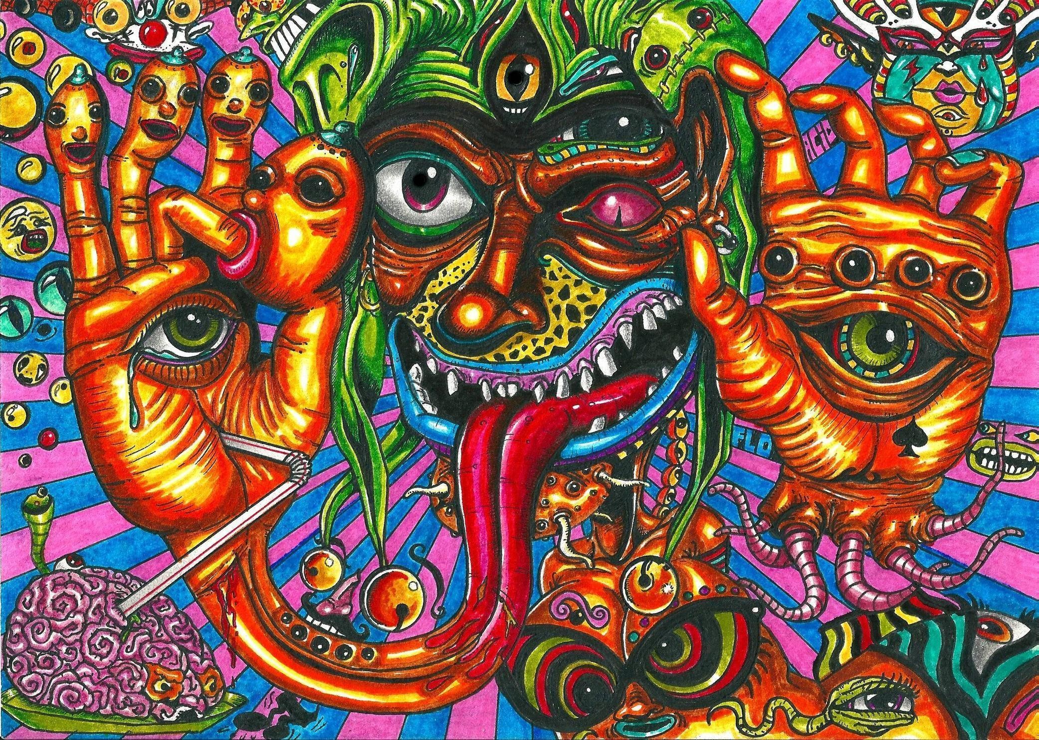 Trippy Acid Wallpaper