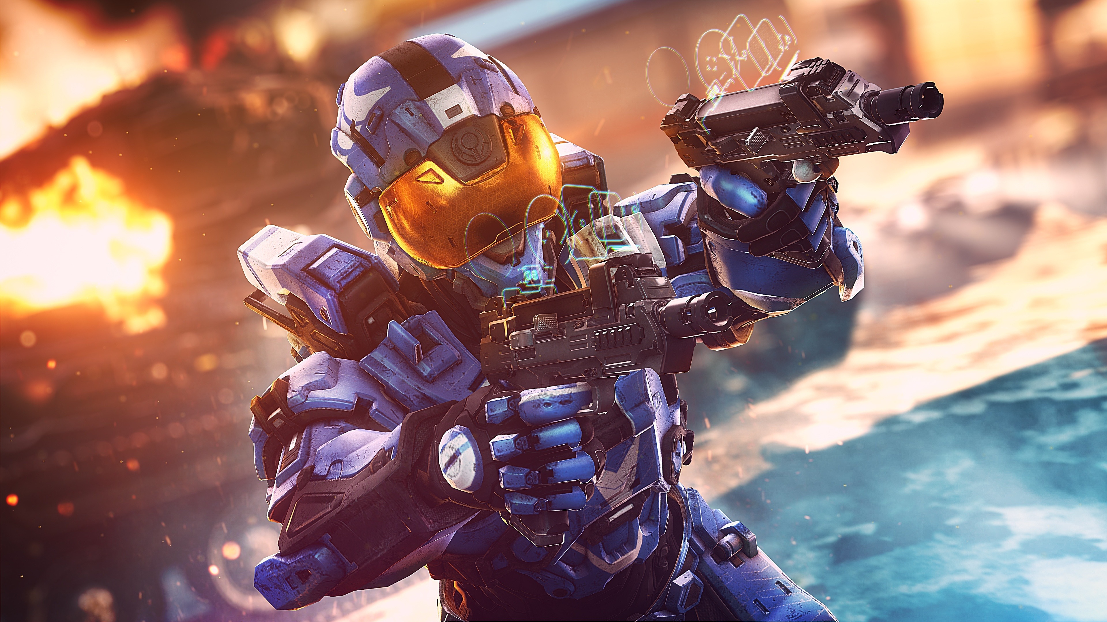 Download 3840x2400 wallpaper halo, smart scopes, soldier