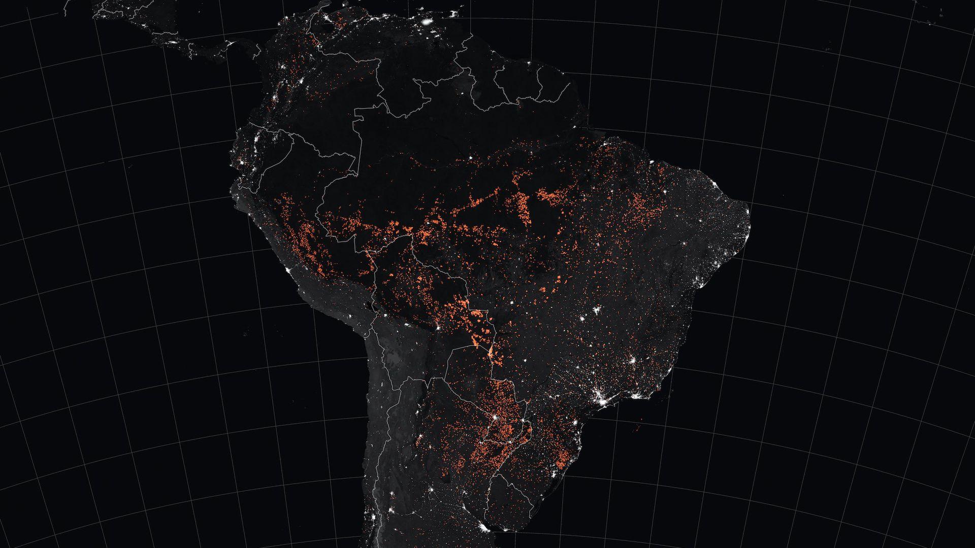 Amazon fires: Impact on rainforest in and around Brazil —