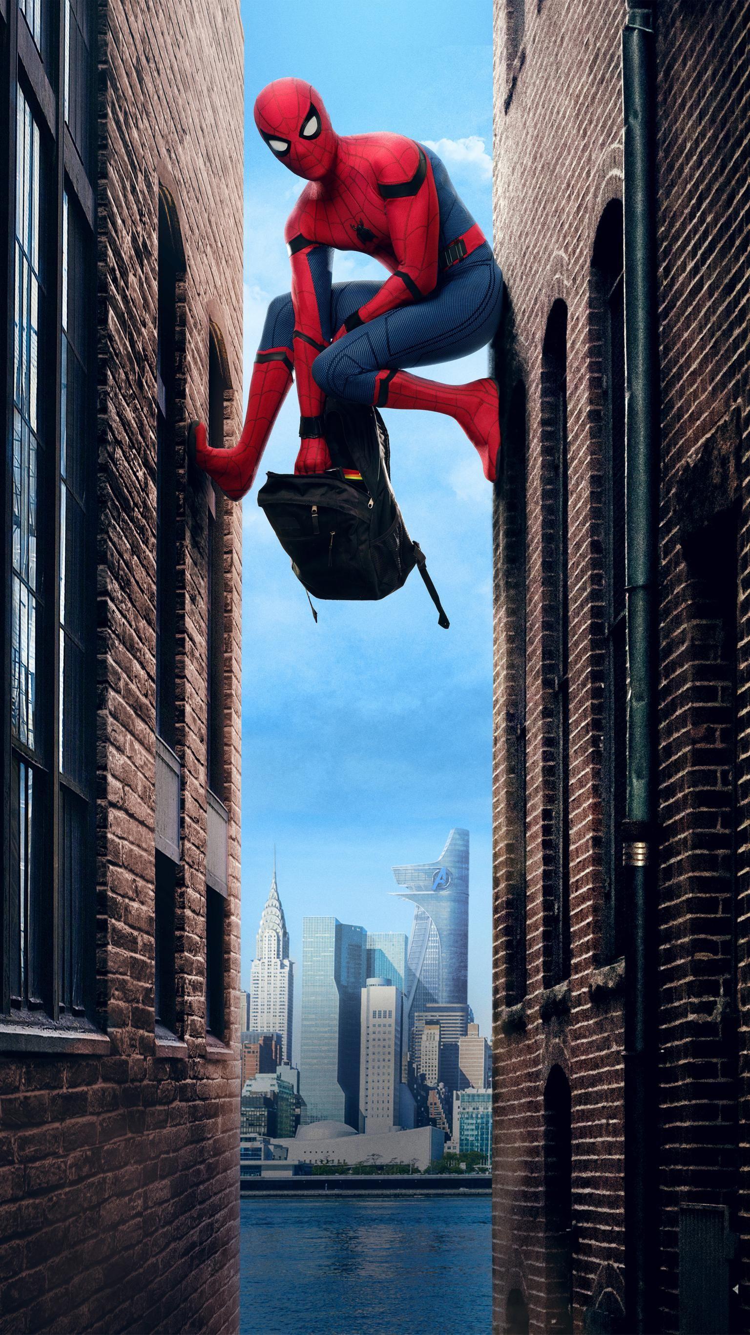 Spider Man: Homecoming (2017) Phone Wallpaper. Phone