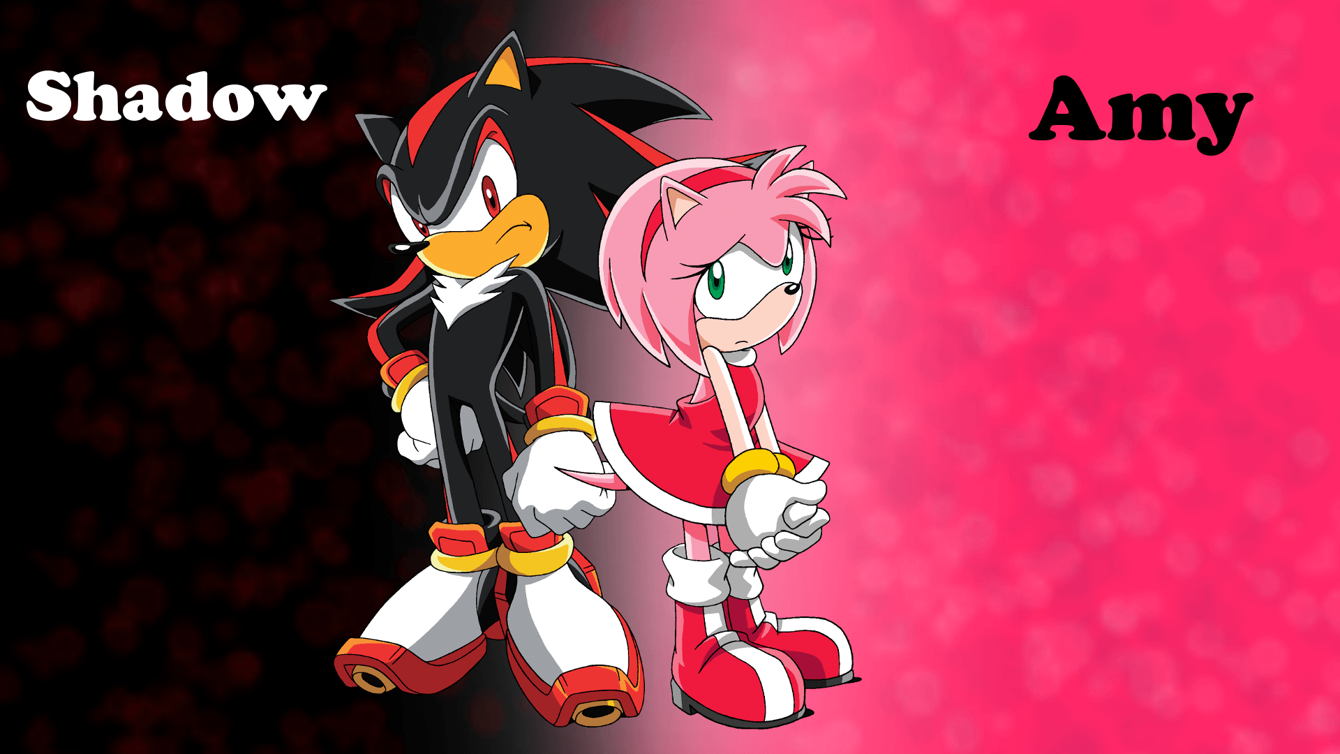 Shadow and Amy and Sonic